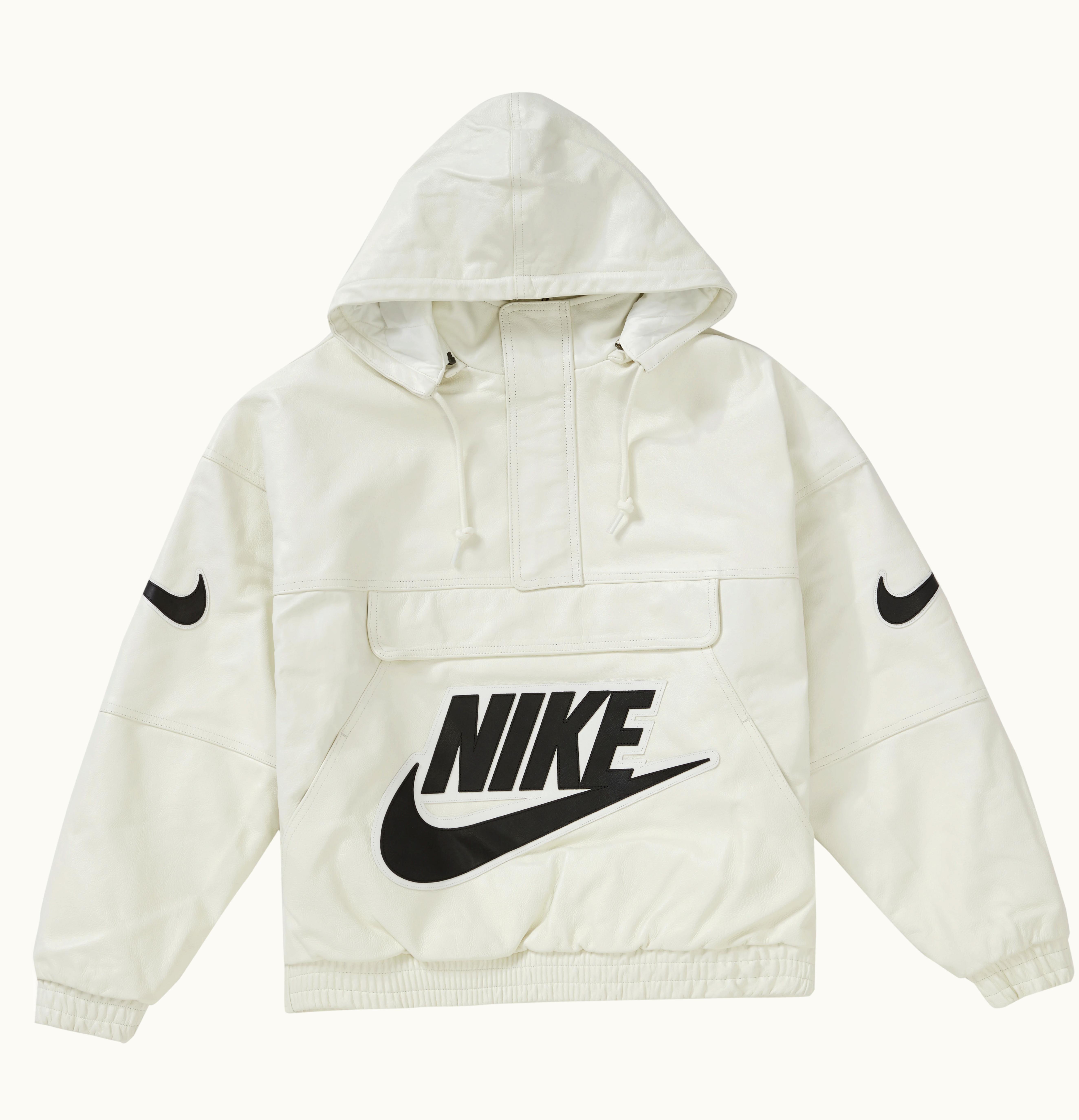Supreme Supreme Nike Leather Anorak White