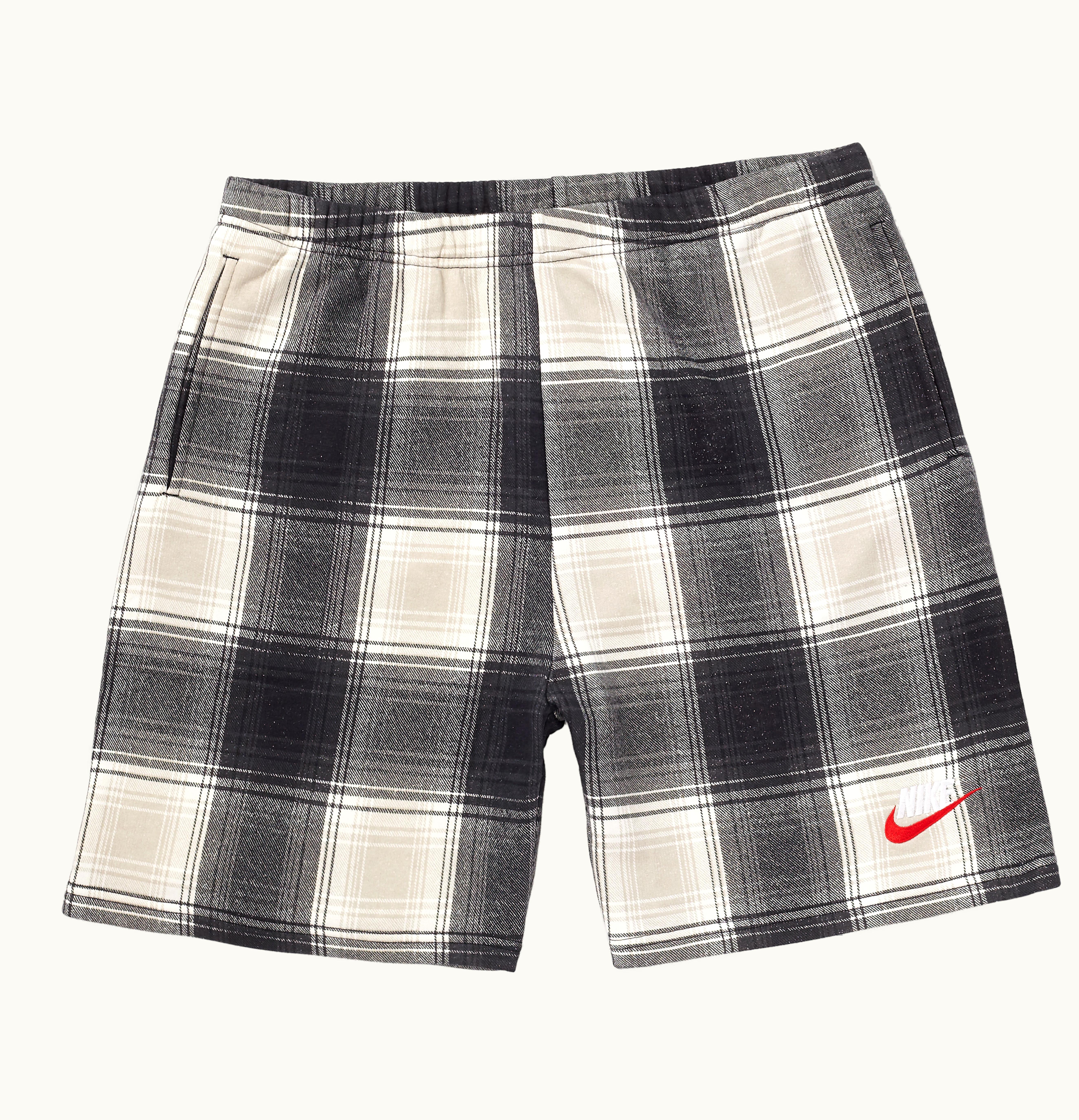 Supreme Supreme Nike Plaid Sweatshort Black