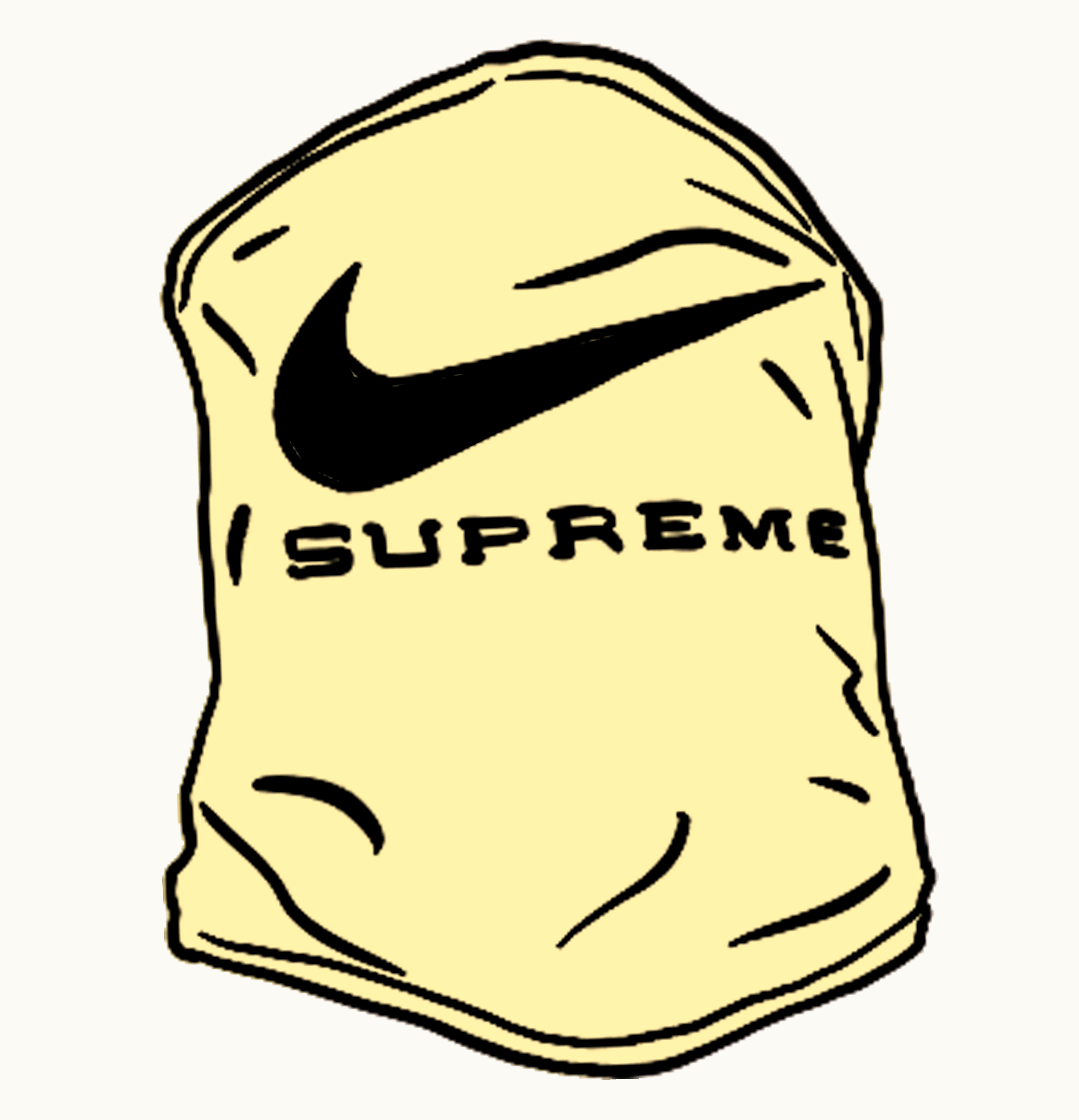 Supreme Supreme Nike Neck Warmer Pale Yellow