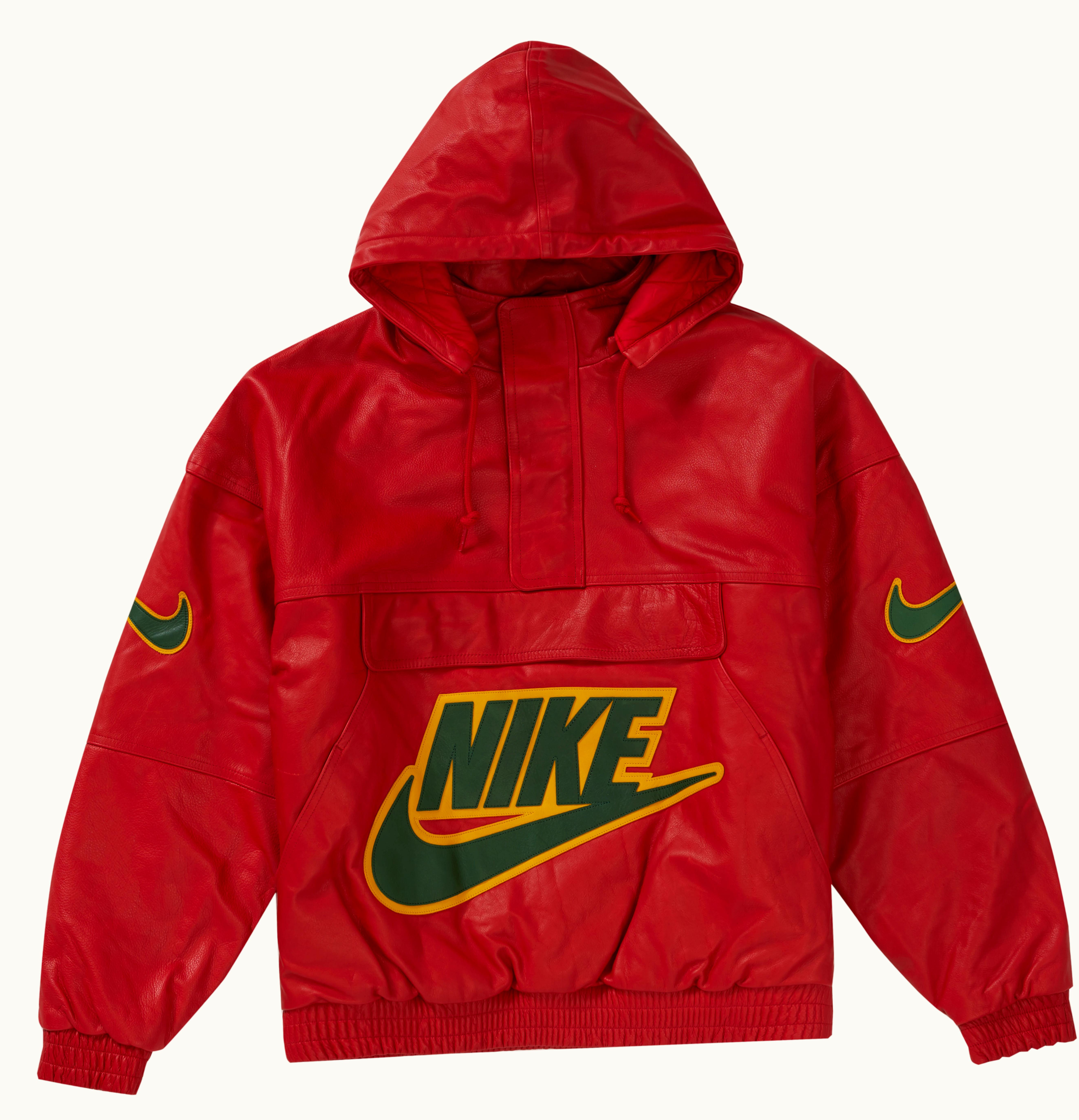 Supreme Supreme Nike Leather Anorak Red