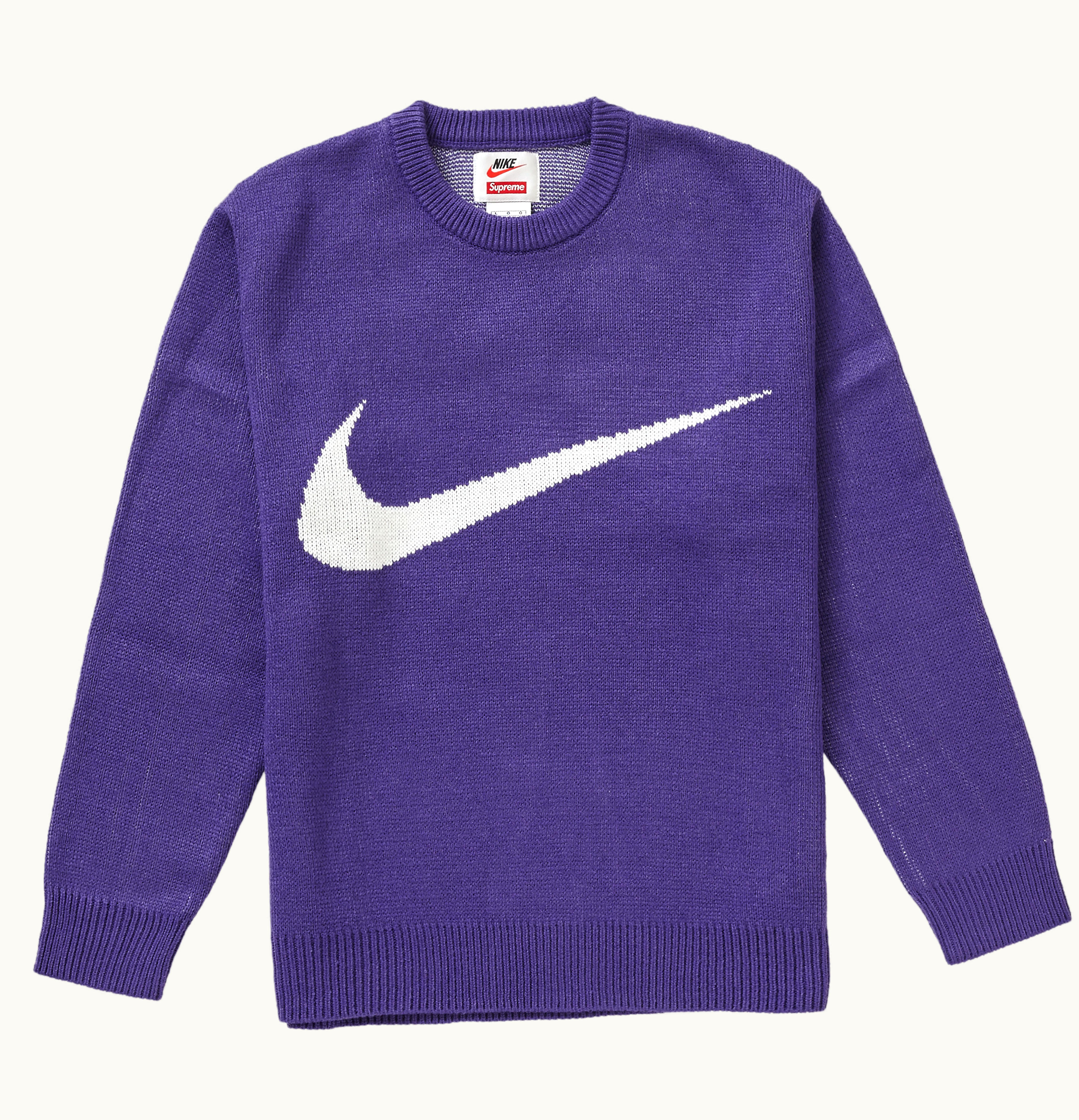 Supreme Supreme Nike Swoosh Sweater Purple