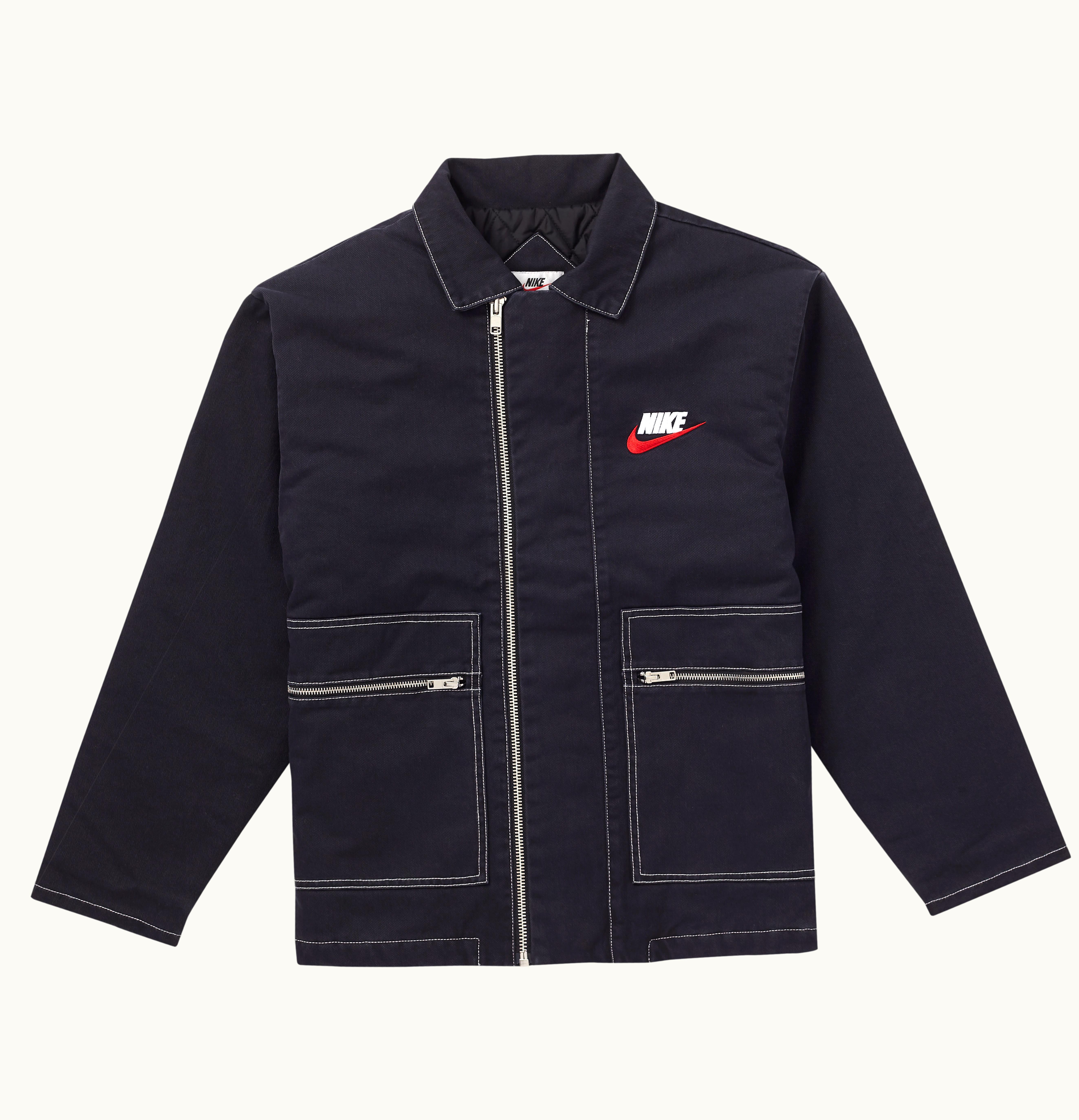 Supreme Supreme Nike Double Zip Quilted Work Jacket Black
