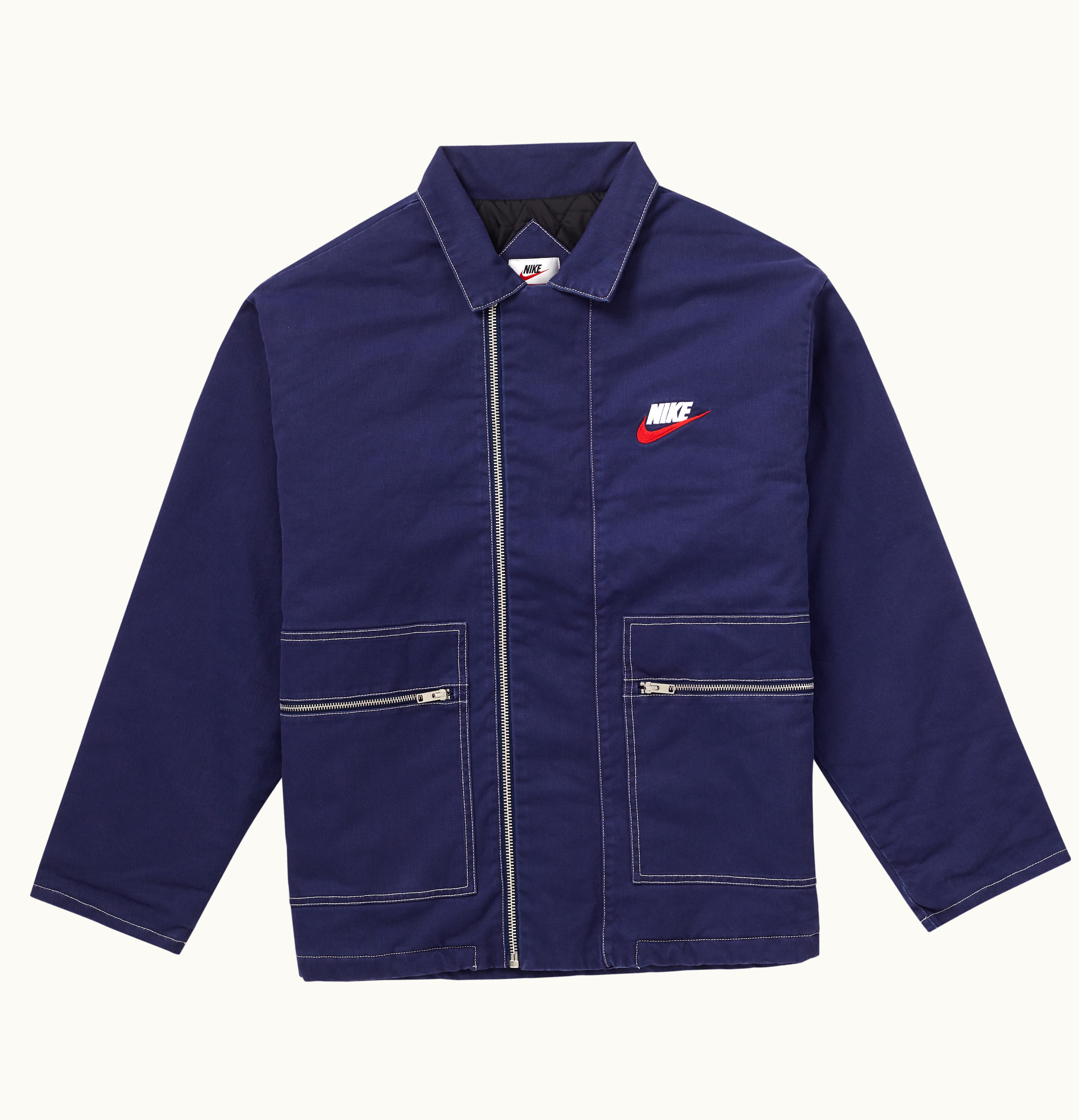 Supreme Supreme Nike Double Zip Quilted Work Jacket Navy