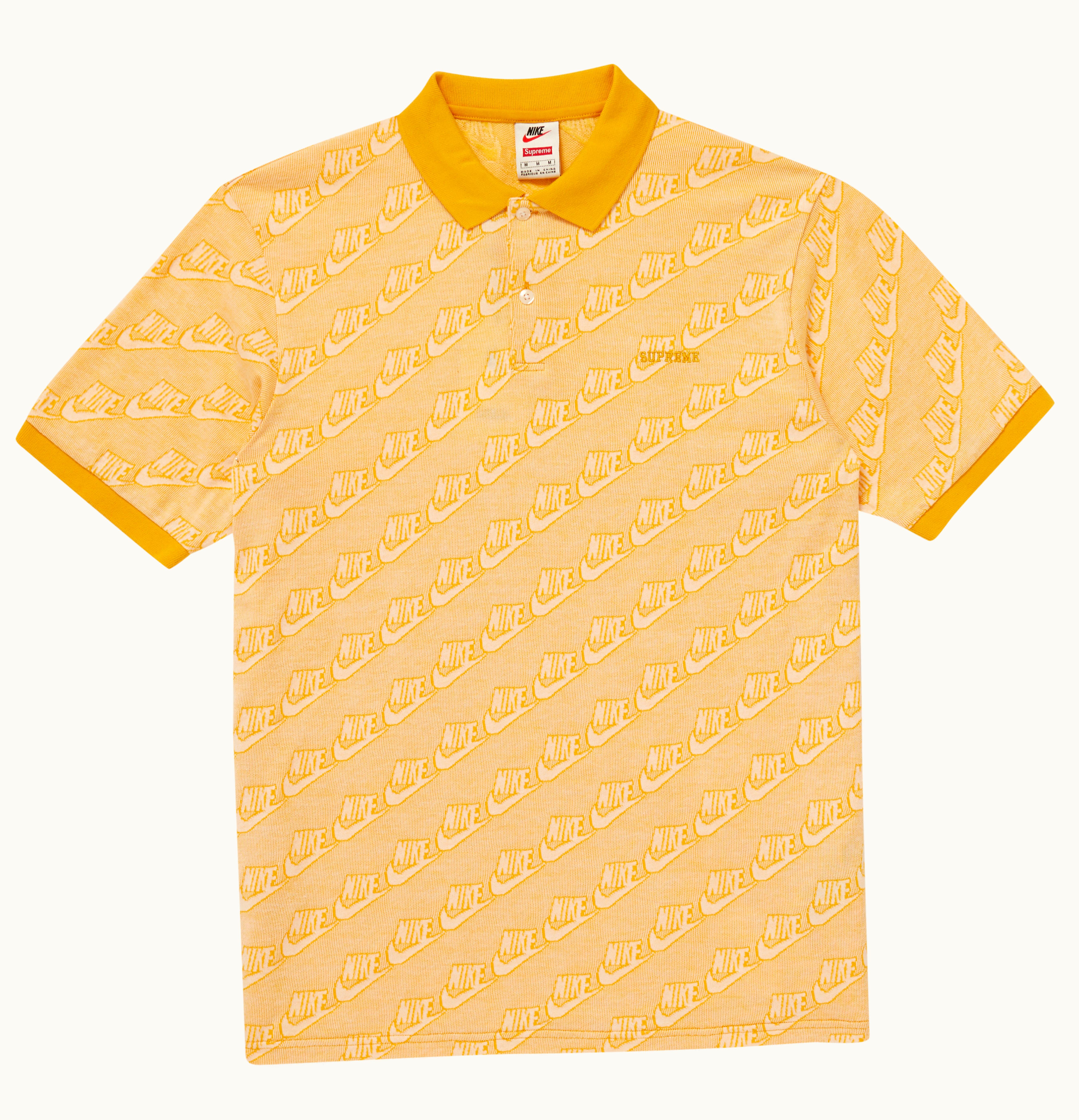 Supreme Supreme Nike Jacquard Polo Mustard