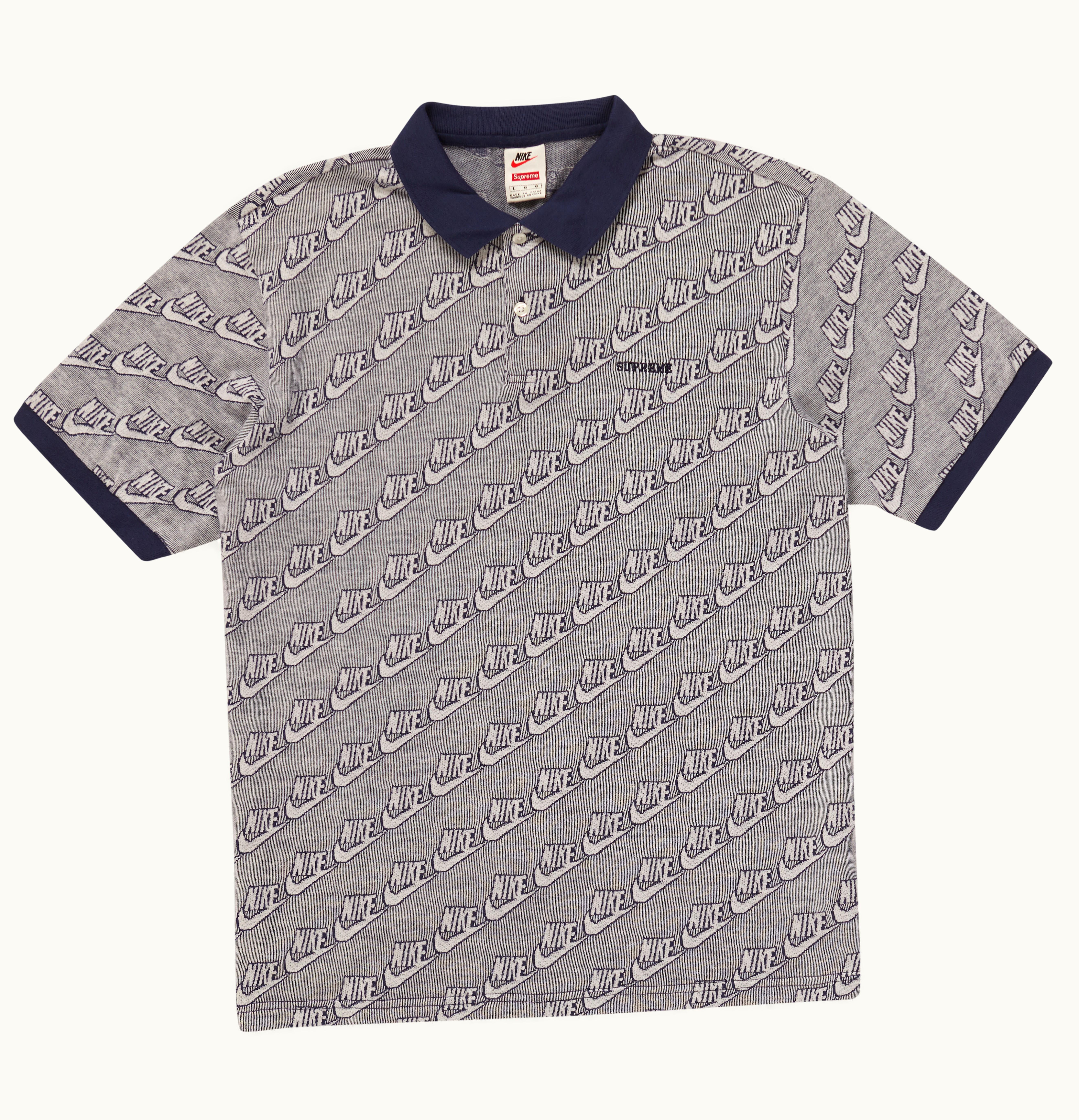 Supreme Supreme Nike Jacquard Polo Navy