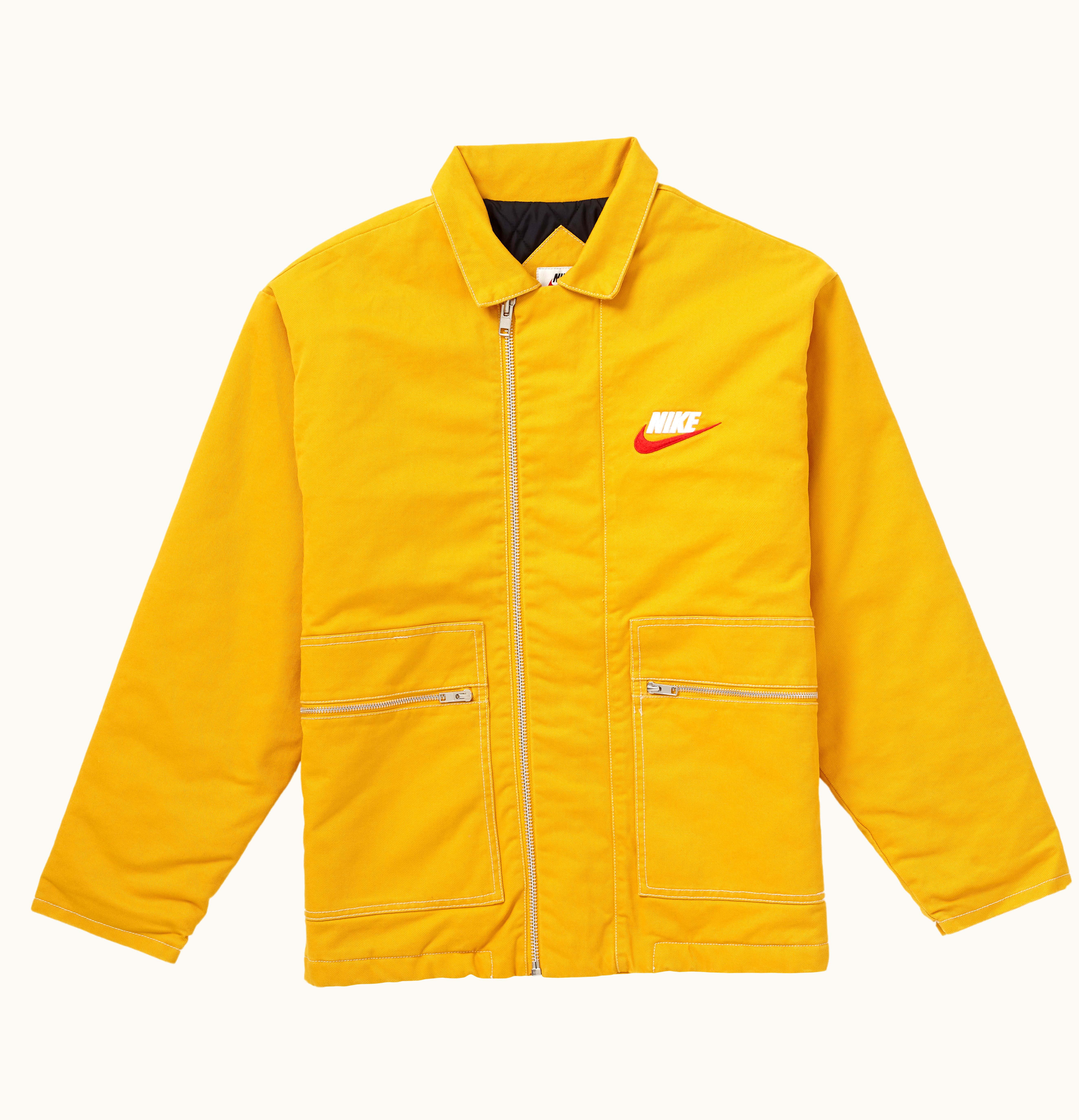 Supreme Supreme Nike Double Zip Quilted Work Jacket Mustard