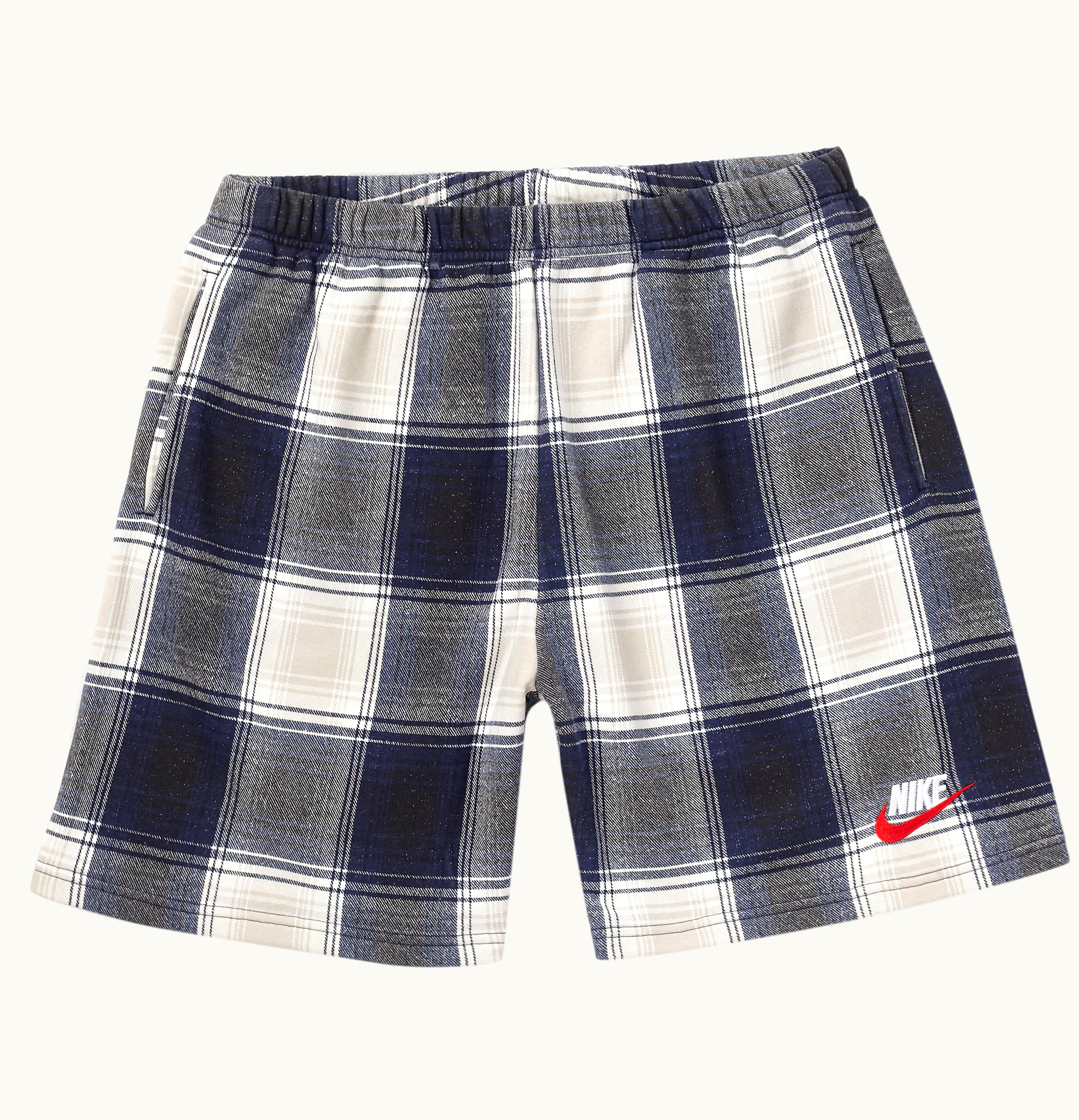 Supreme Supreme Nike Plaid Sweatshort Navy