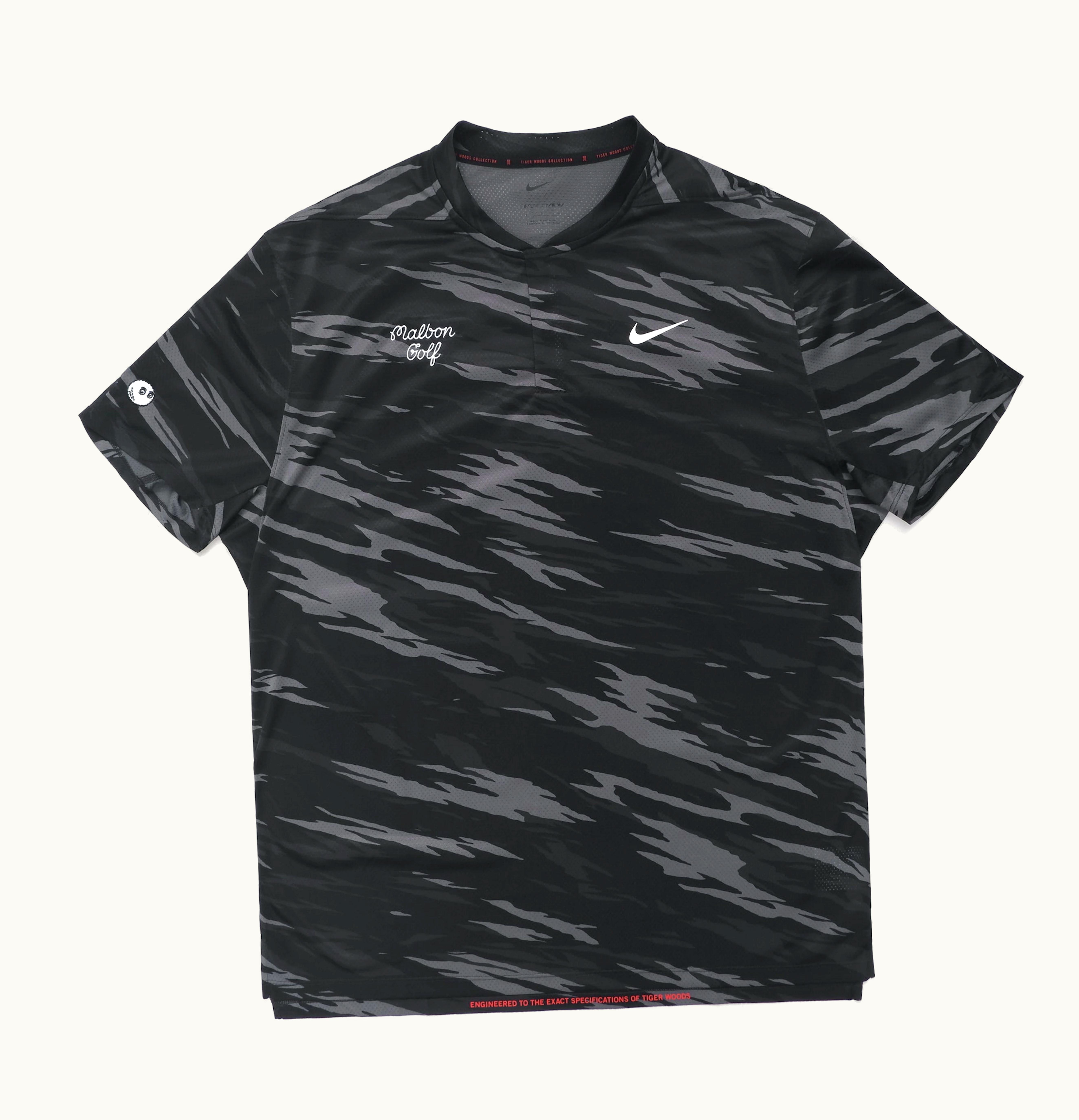 Malbon Golf Malbon Golf x Nike Dri FIT ADV Tiger Woods Blade Polo Iron Grey White
