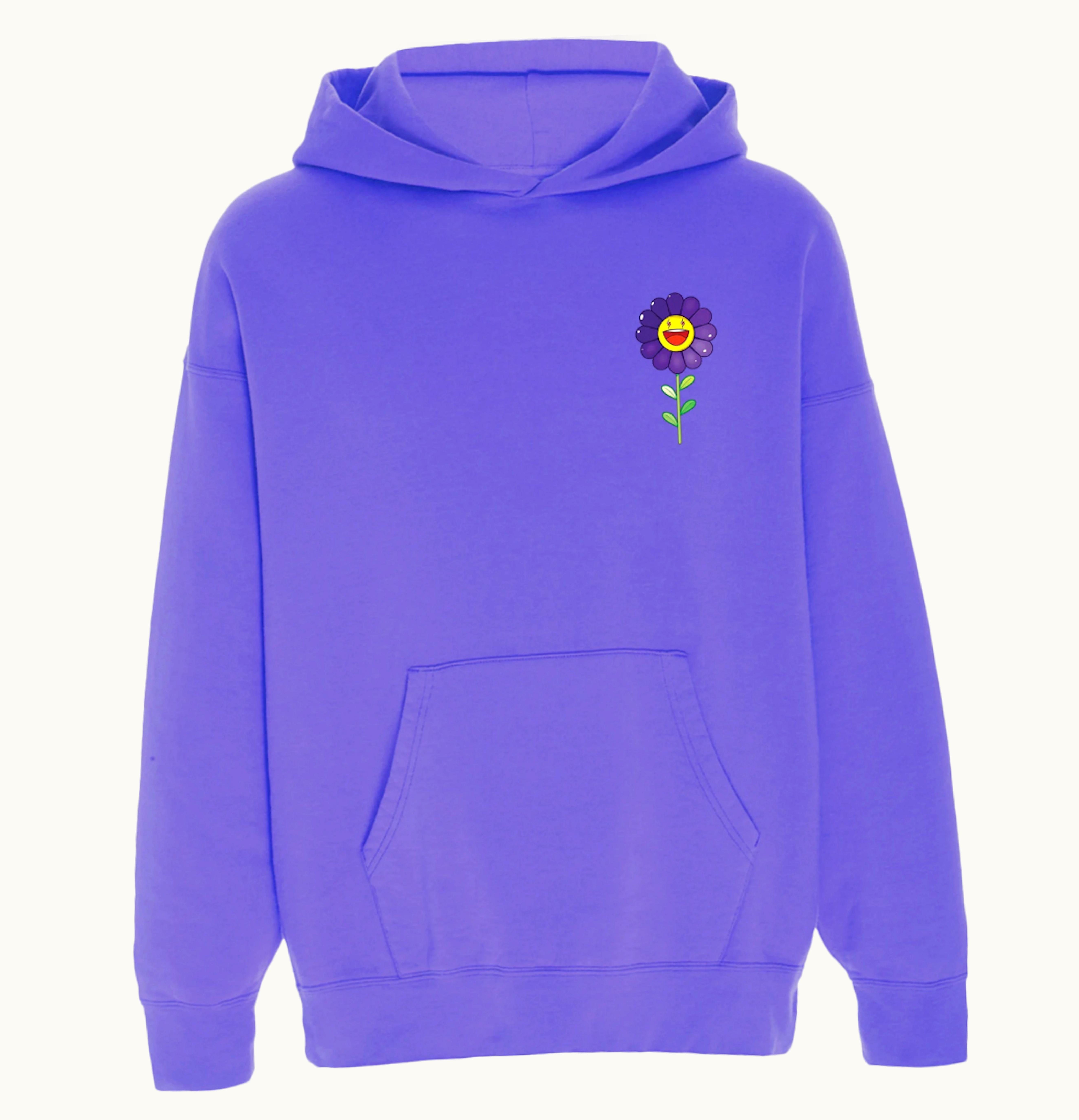 J Balvin J Balvin Morado x Takashi Murakami Flower Hoodie Purple