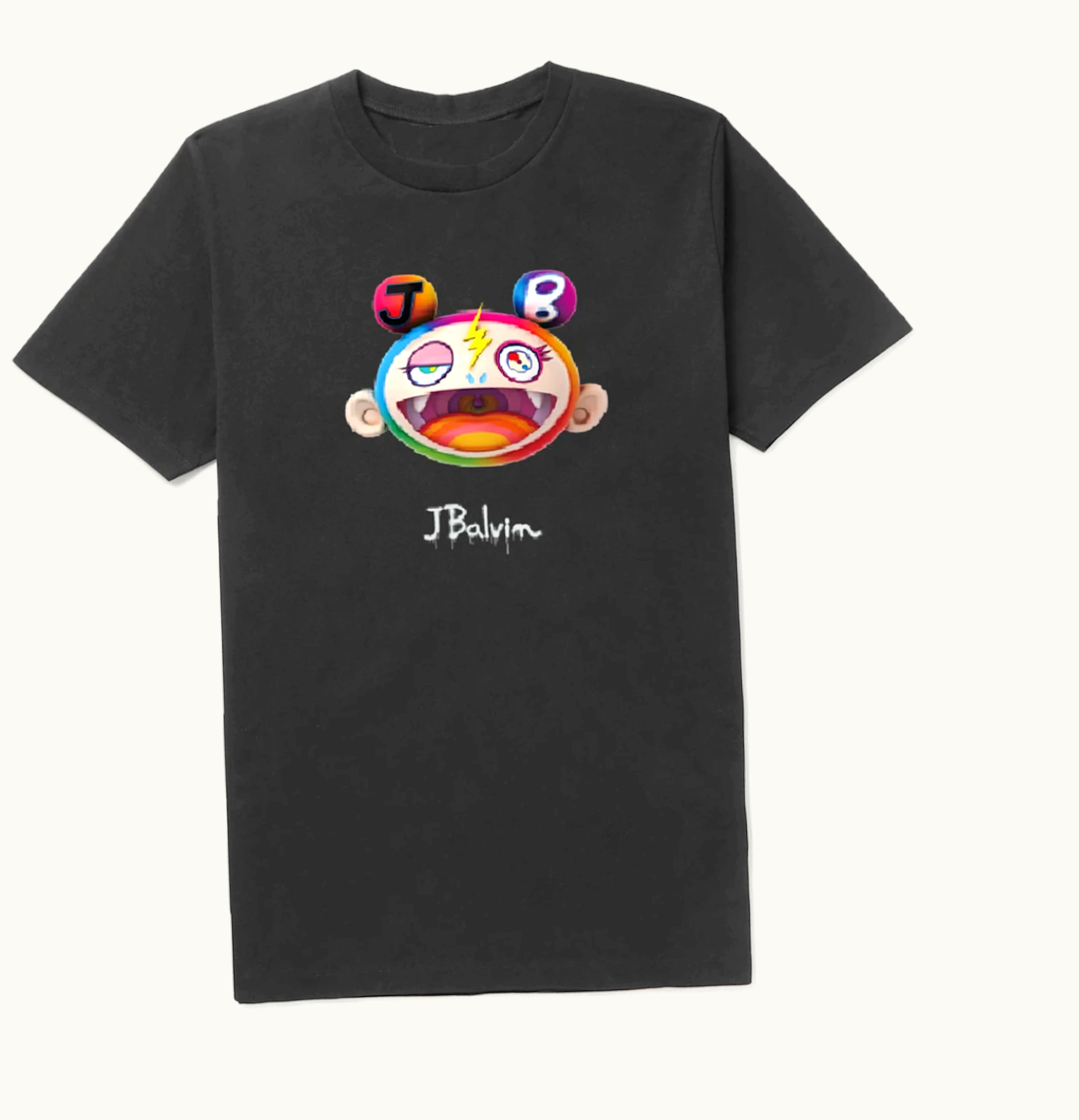 J Balvin J Balvin x Takashi Murakami Kiki Face Tee Black