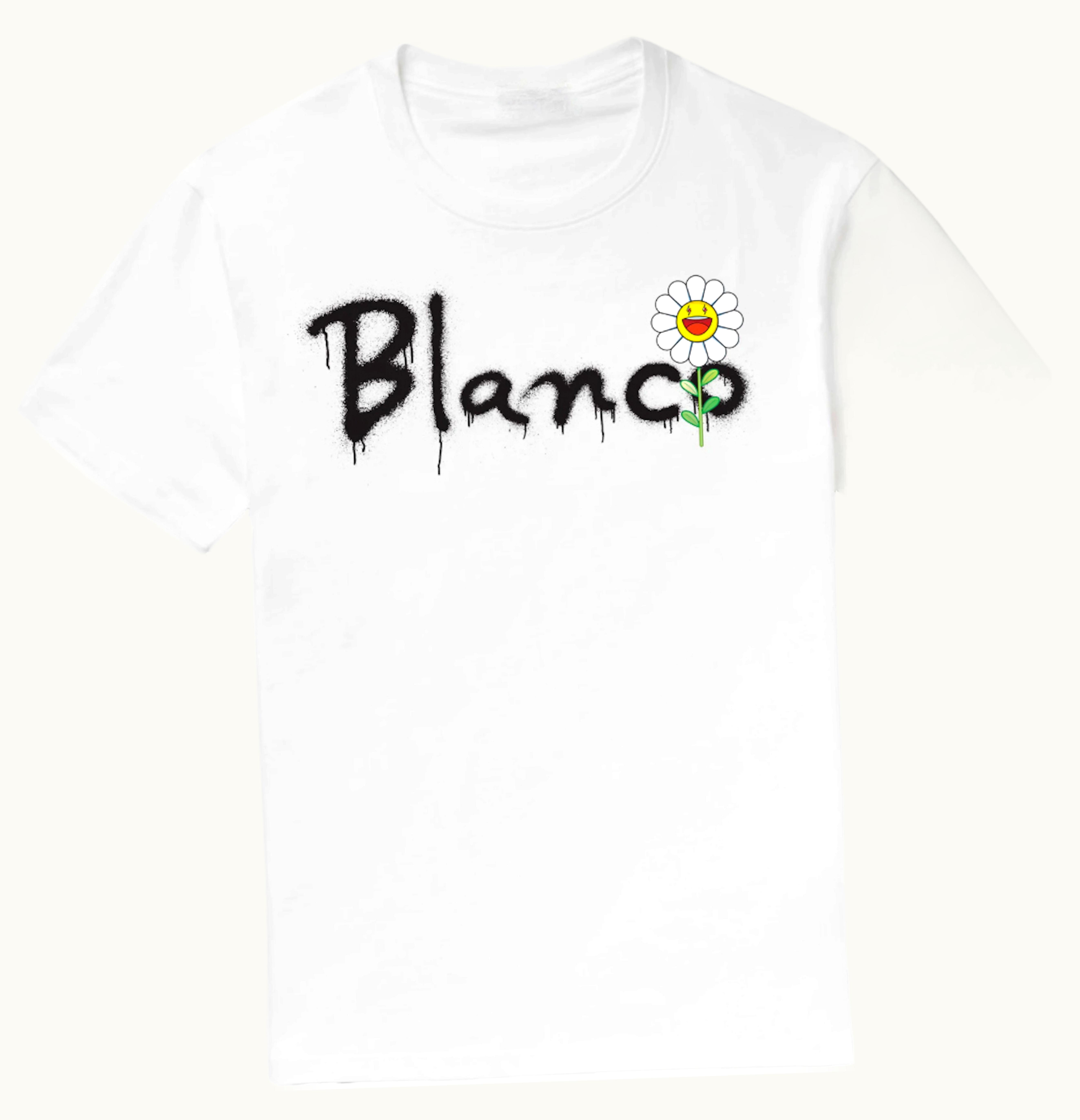 J Balvin J Balvin Blanco x Takashi Murakami Script Tee White