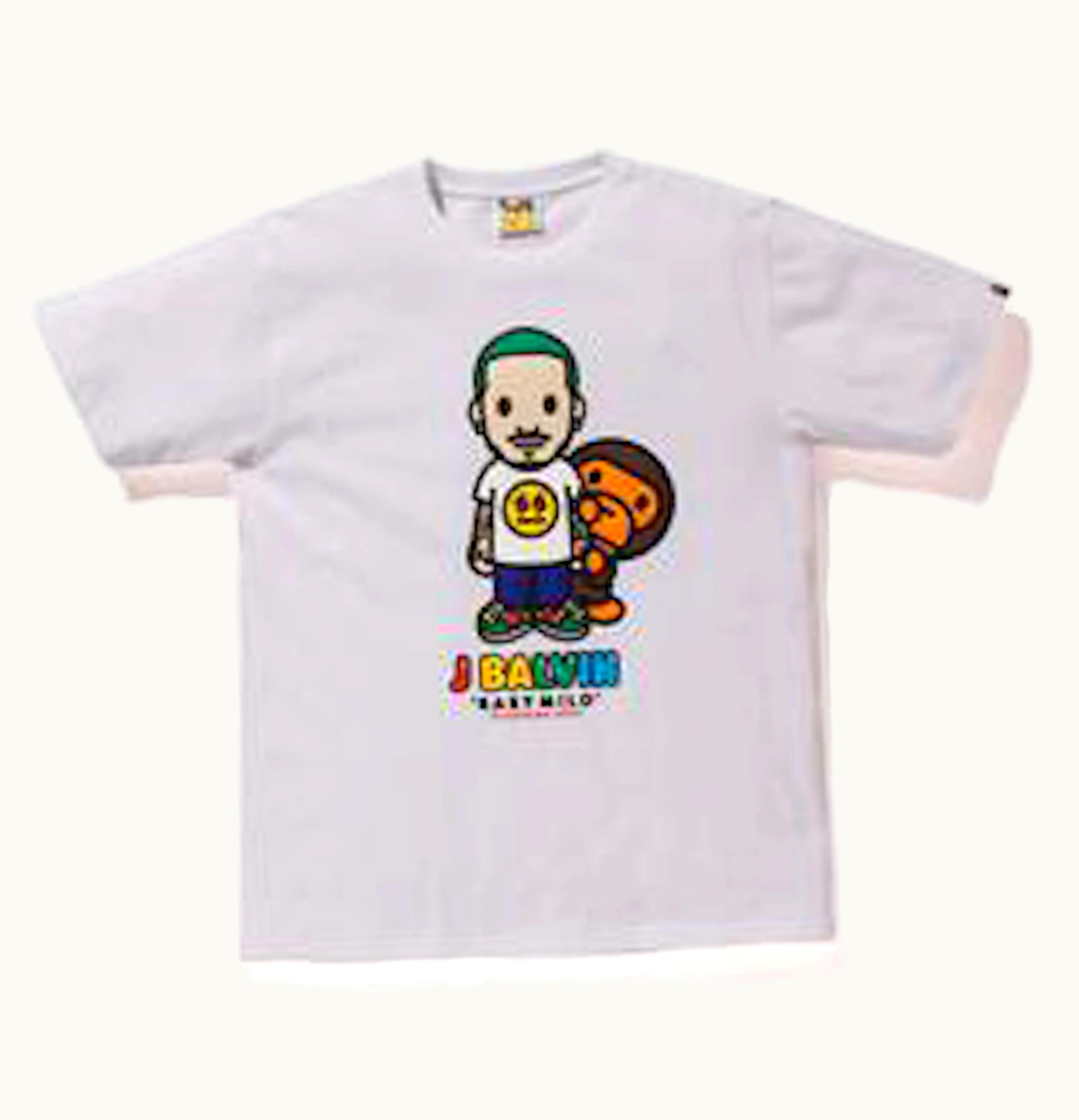 BAPE BAPE x J Balvin Peeping Milo Tee White