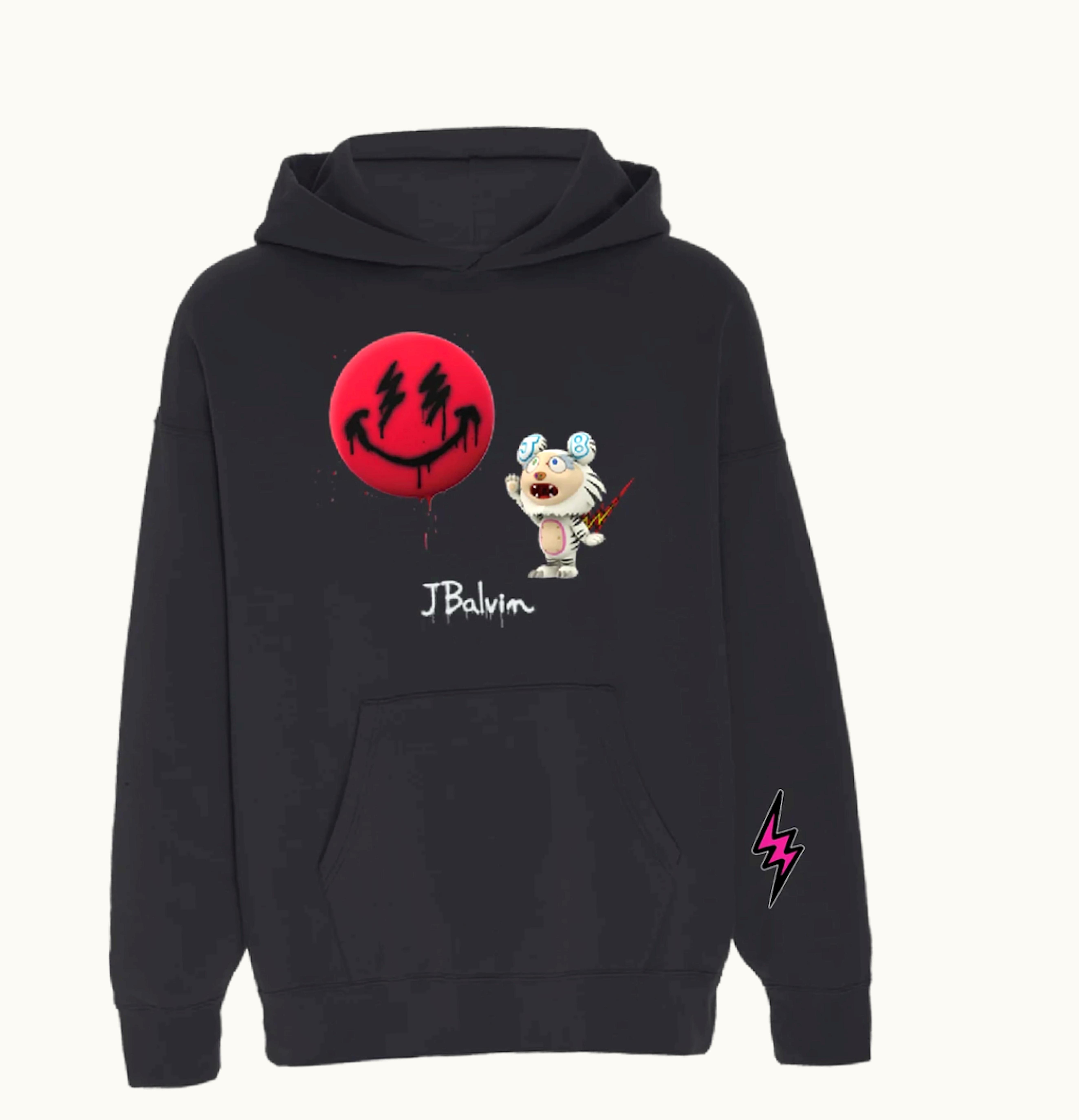 J Balvin J Balvin x Takashi Murakami Tiger Sun Hoodie Black