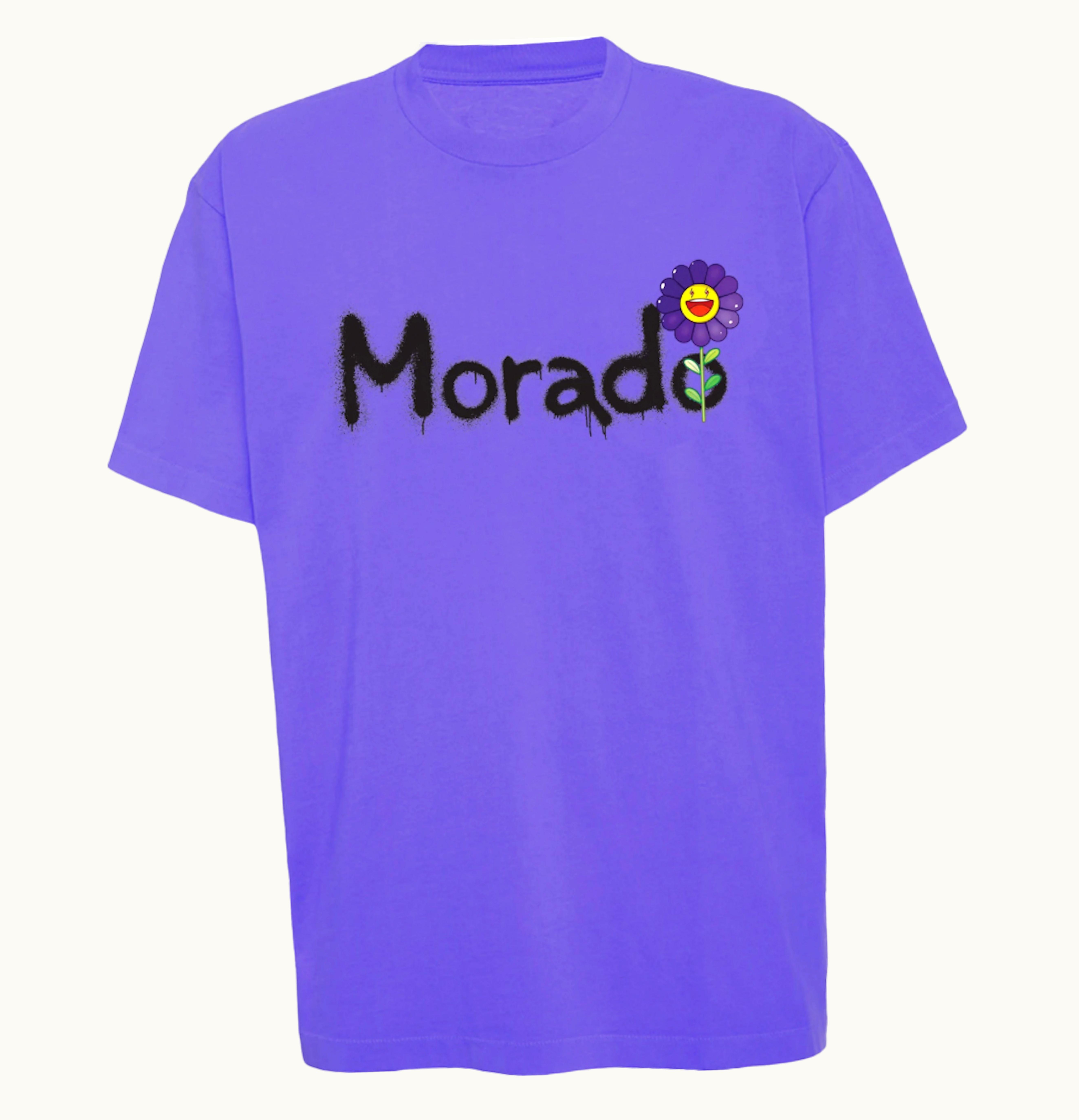 J Balvin J Balvin Morado x Takashi Murakami Script Tee Purple
