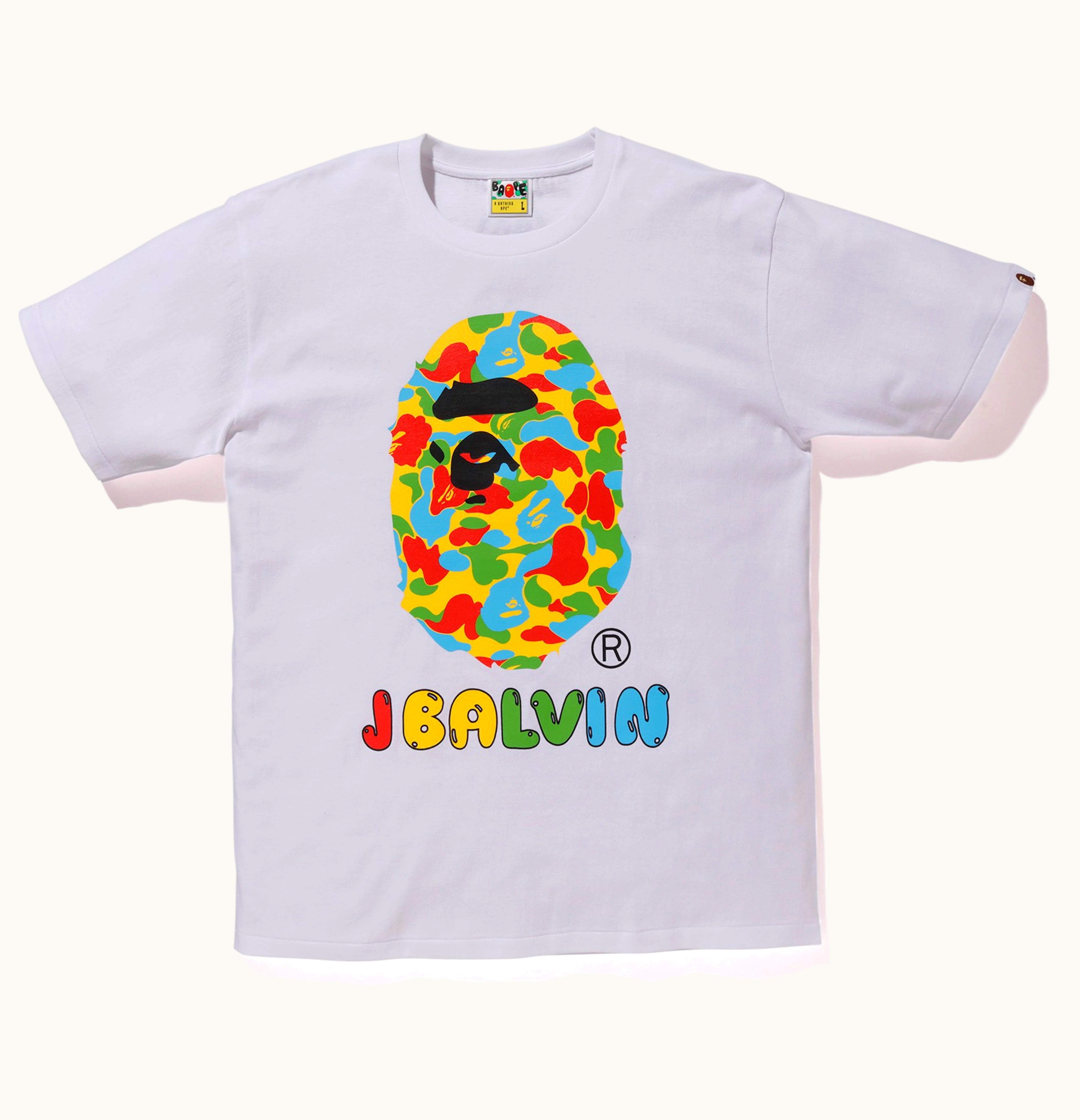 BAPE BAPE x J Balvin Tee White