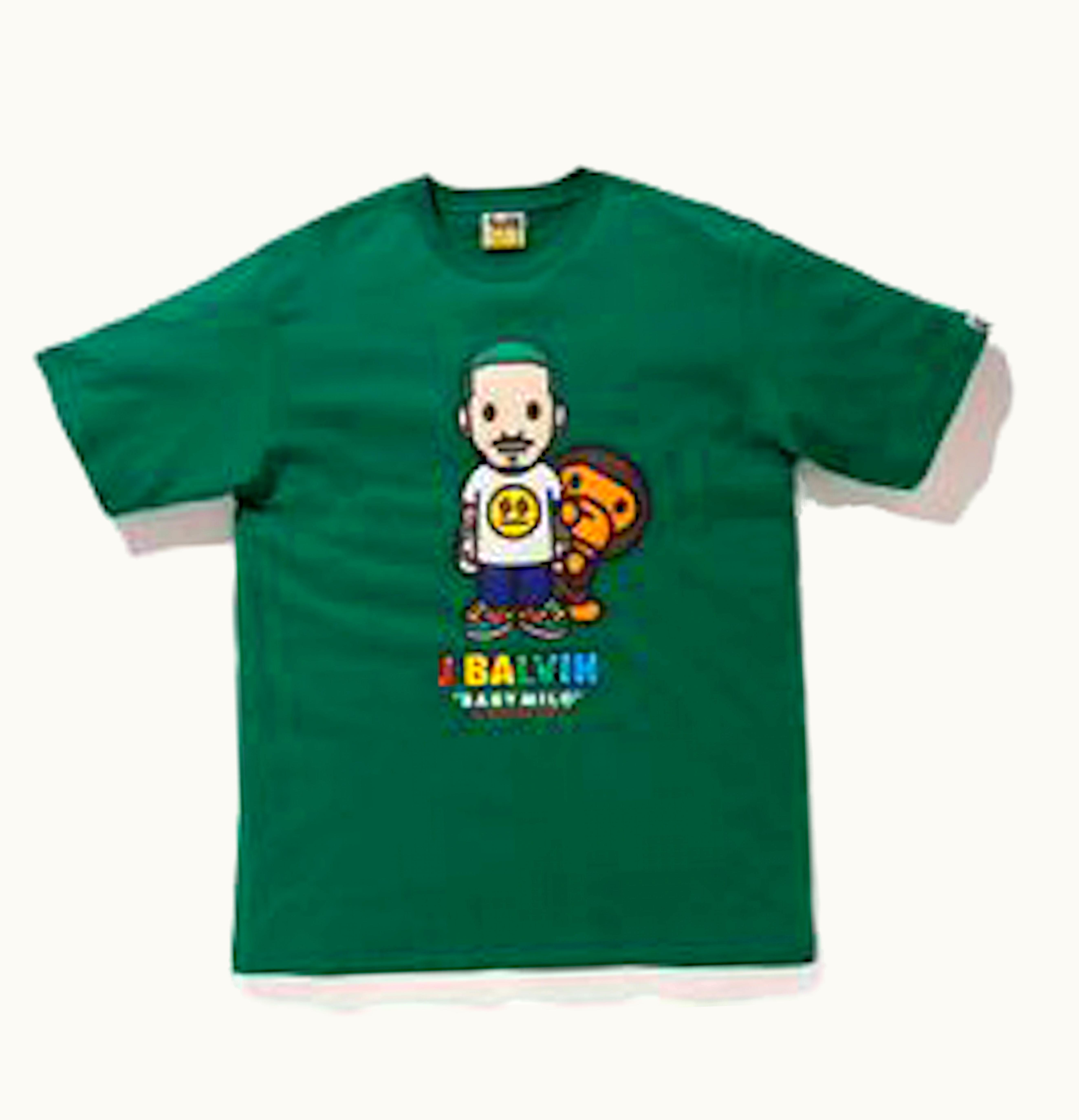 BAPE BAPE x J Balvin Peeping Milo Tee Green
