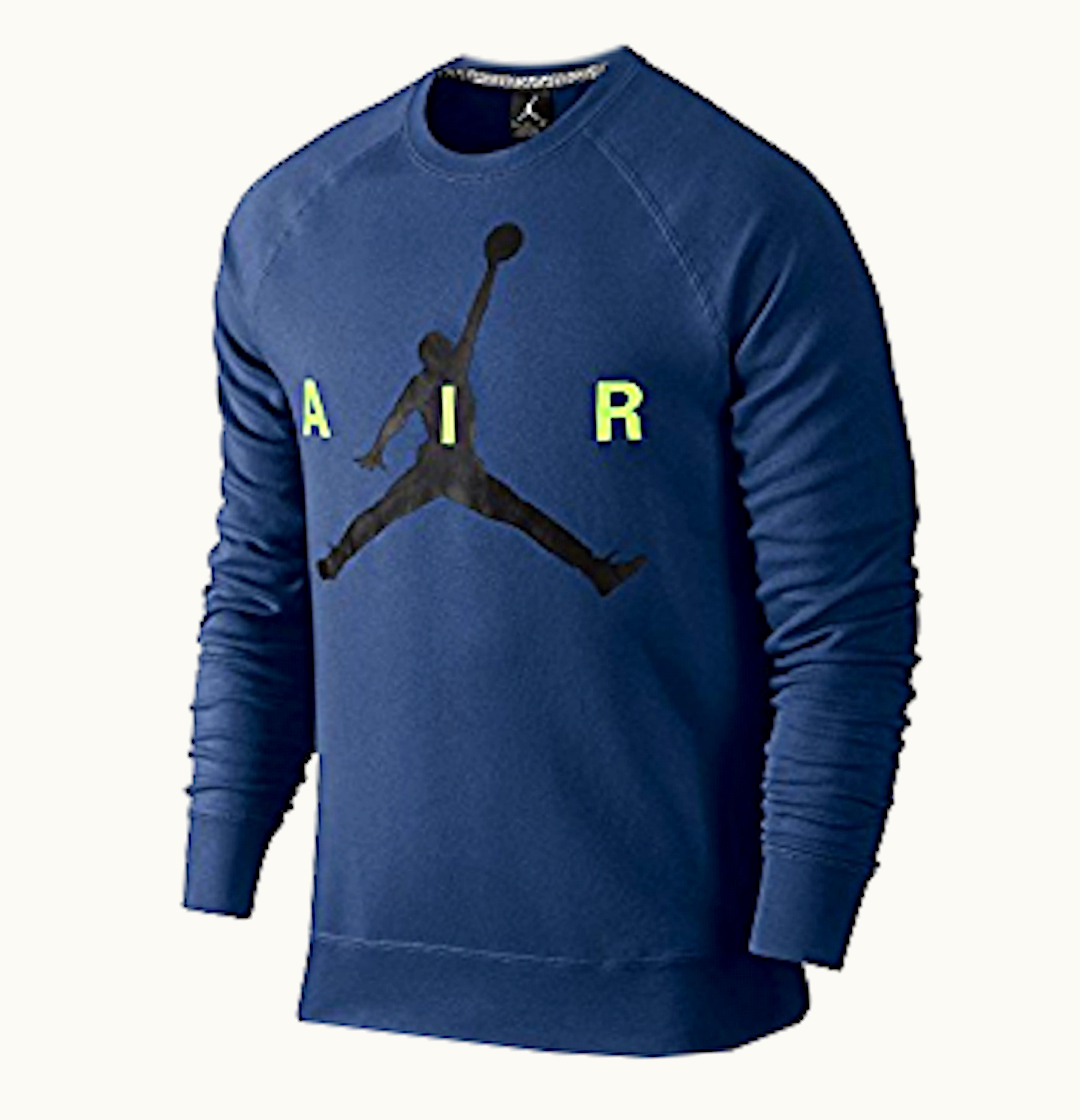Jordan Jordan Jumpman Graphic Brushed Crewneck Blue Green