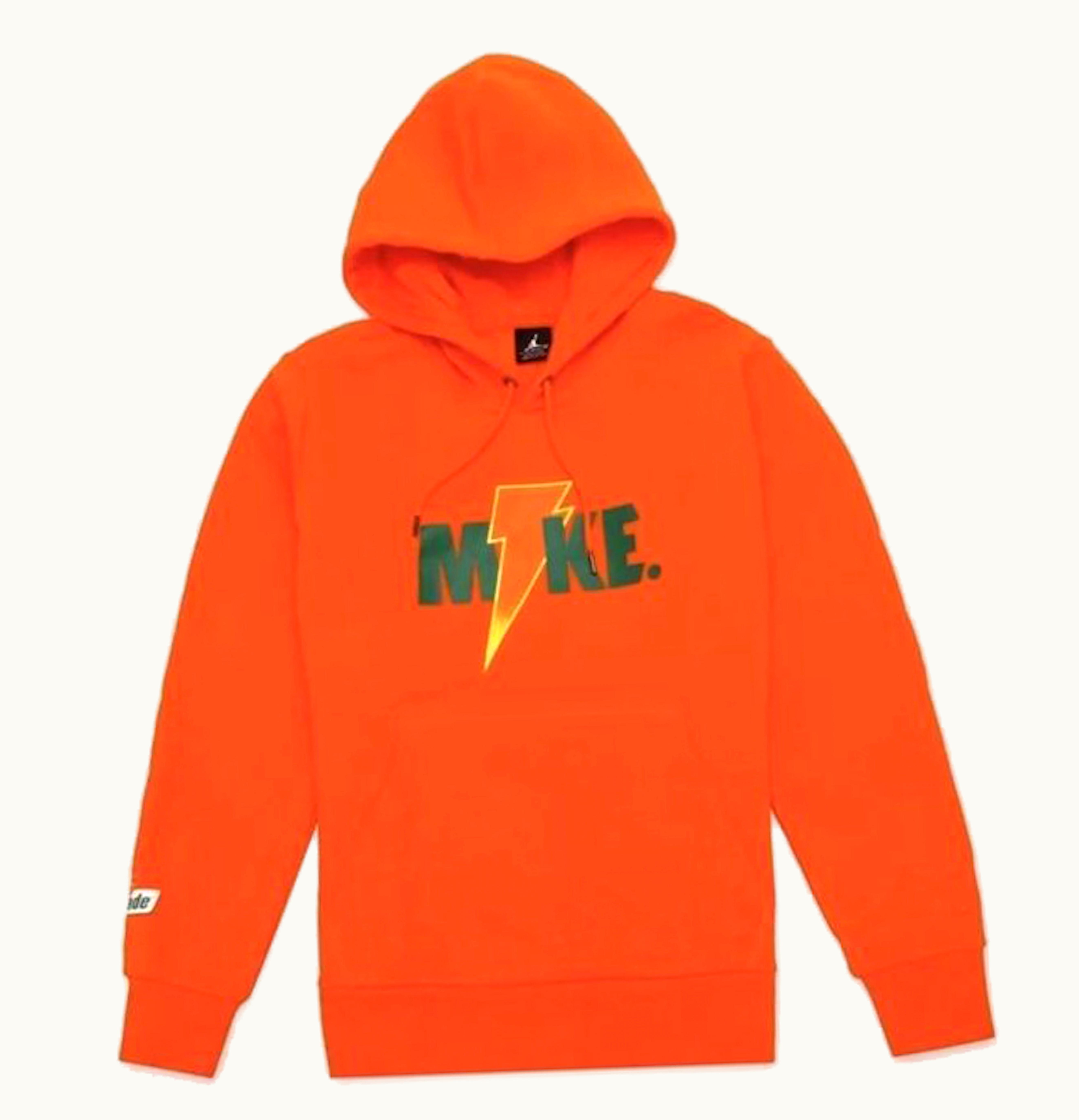 Jordan Jordan Sportswear Like Mike Fleece 2 Pullover Hoodie Orange Safety Orange