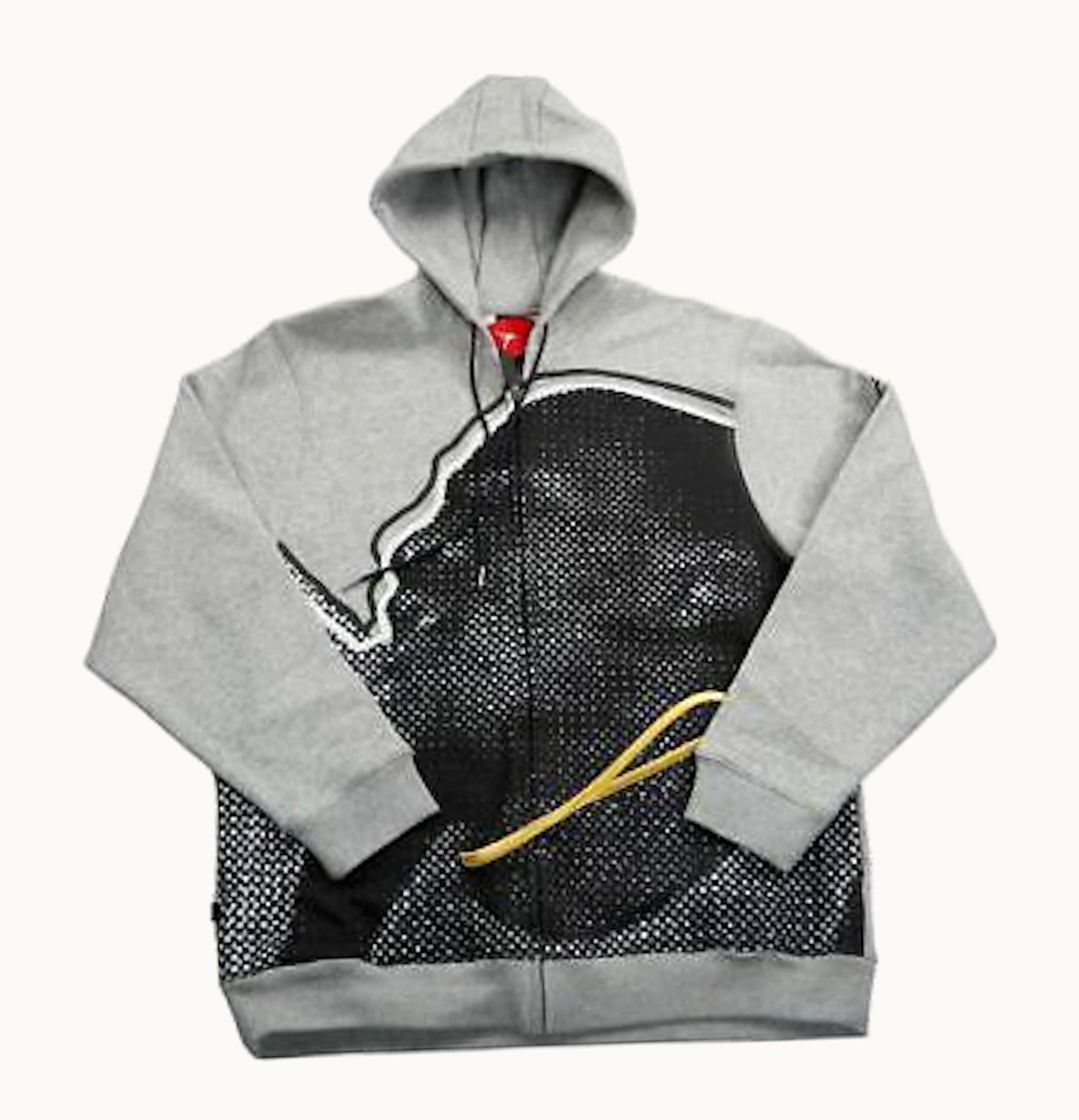 Jordan Jordan Icon Face Hoodie Jacket Grey