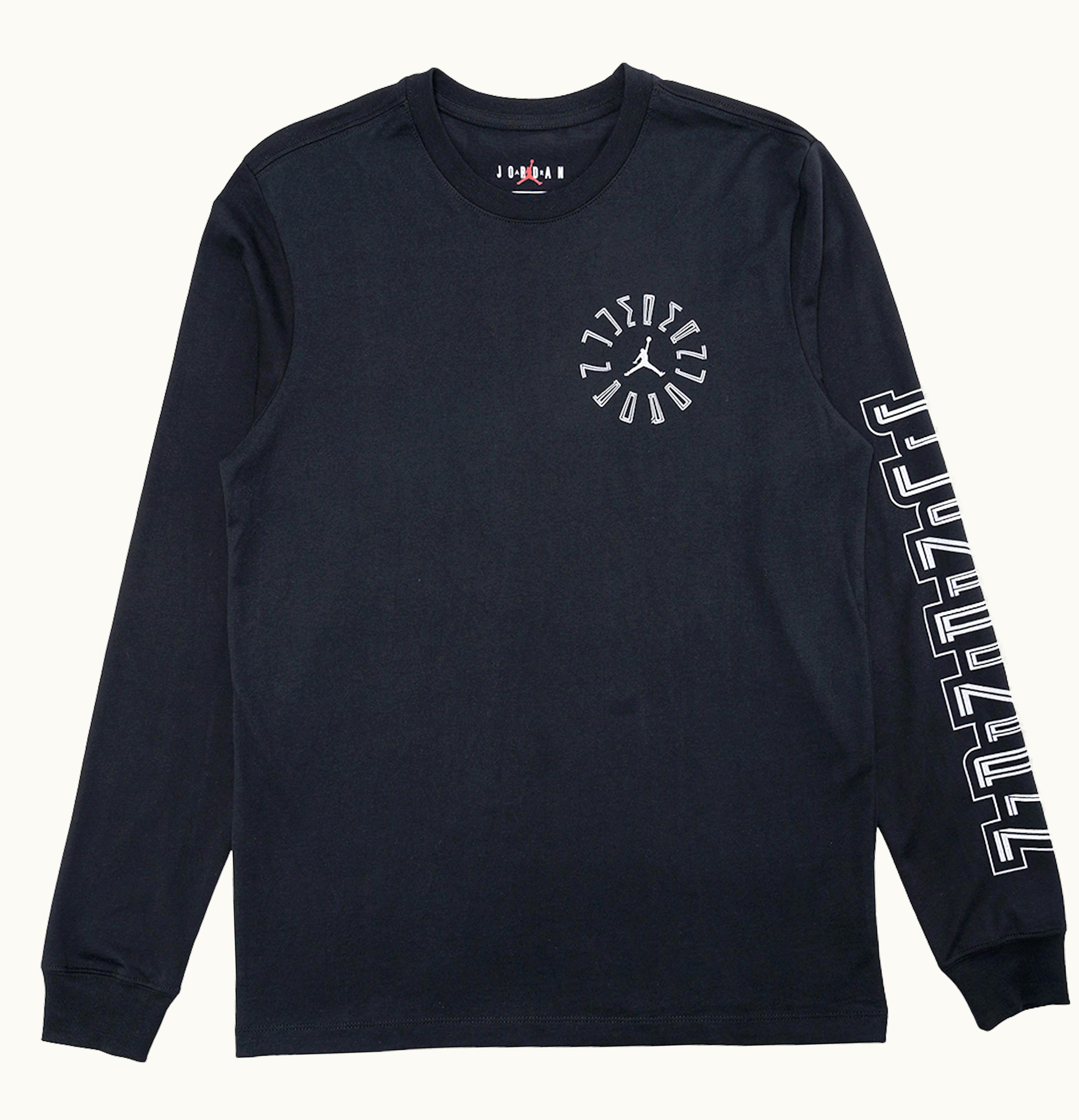 Jordan Jordan AJ11 L S Tee Black Reflective Silver