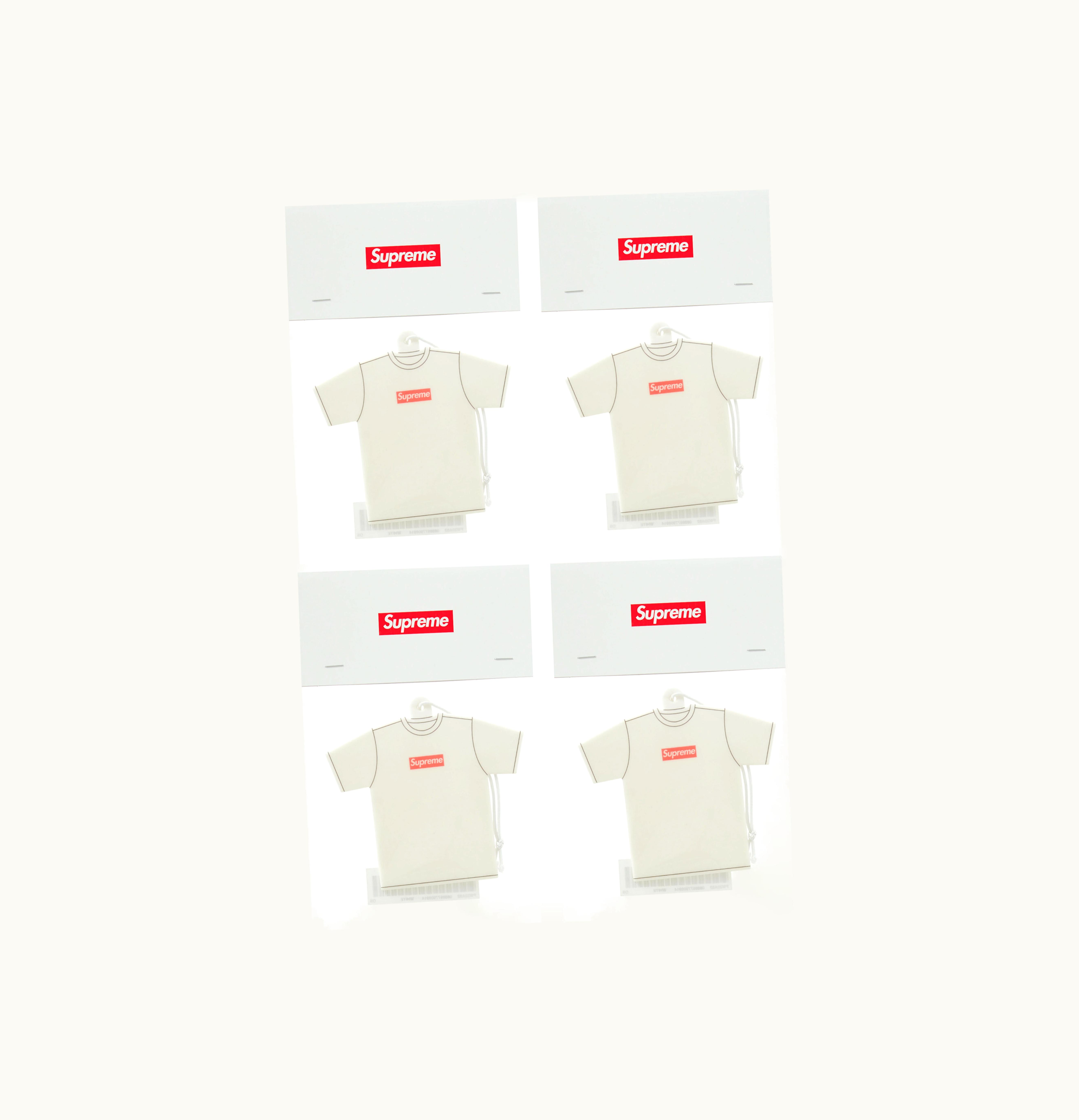 Supreme Supreme Kuumba Tee Air Freshener Pack of 4 White