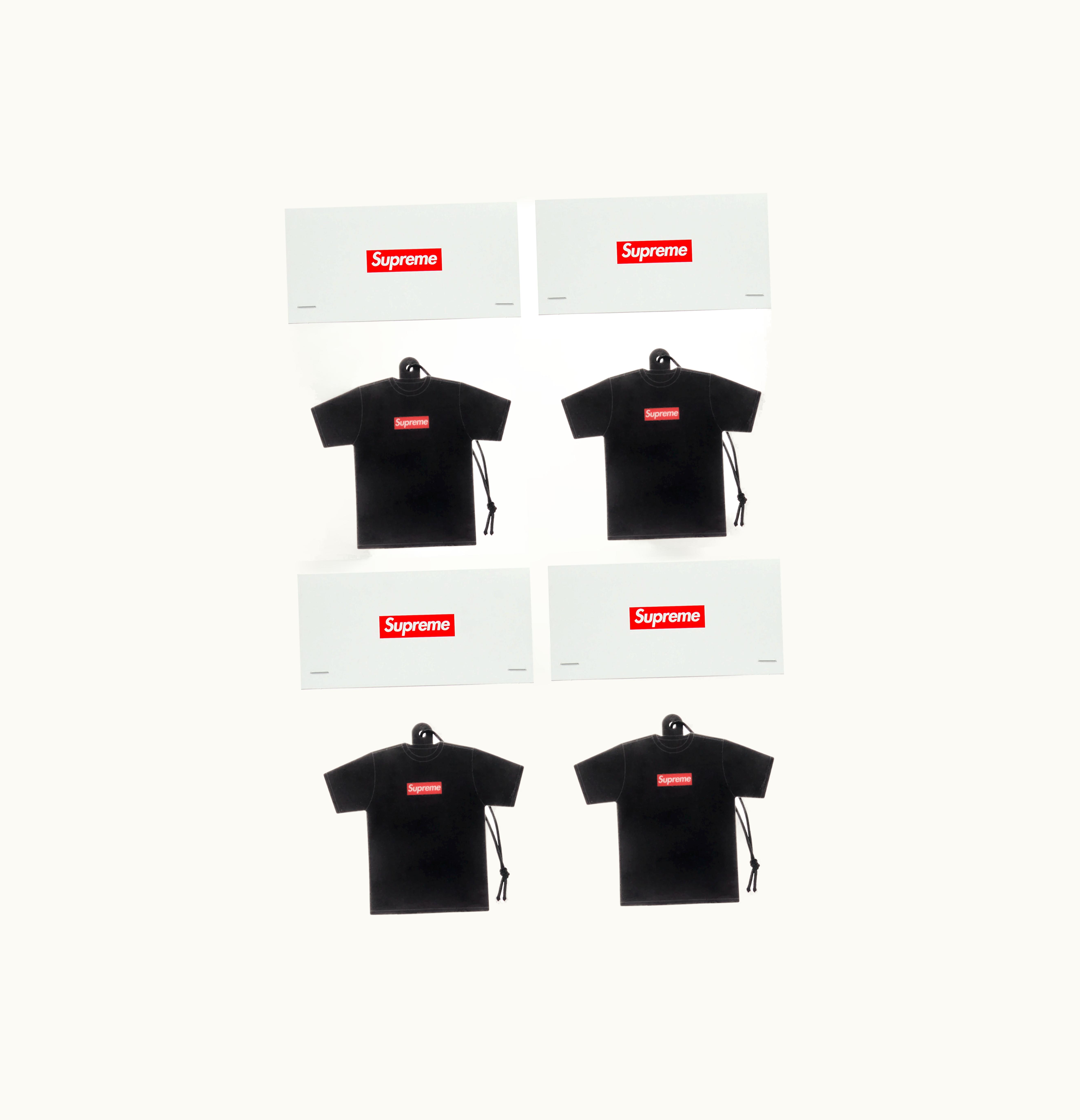 Supreme Supreme Kuumba Tee Air Freshener Pack of 4 Black