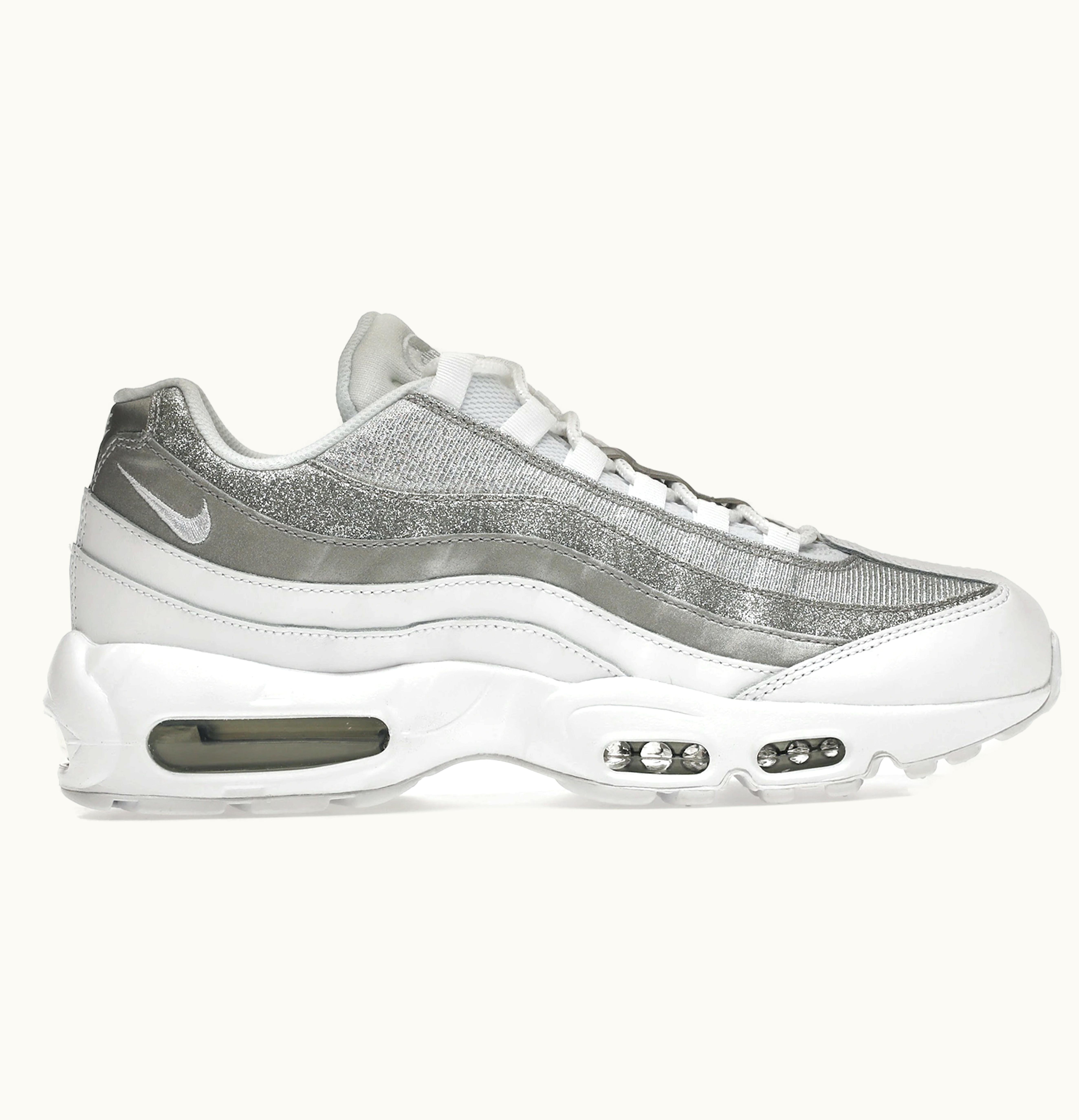 Nike Nike Air Max 95 White Metallic Silver W