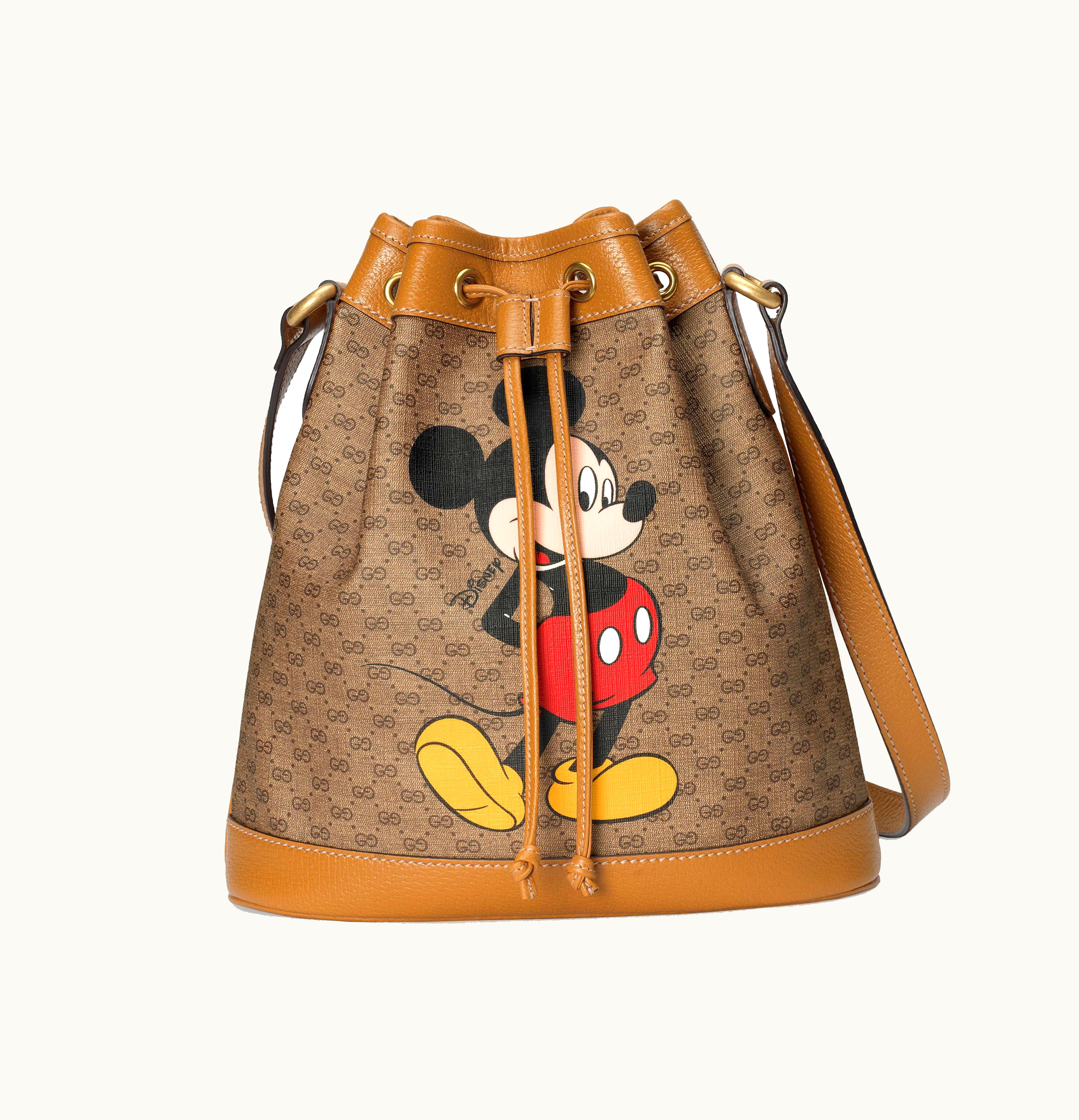 Gucci Gucci x Disney Bucket Bag Mini GG Supreme Mickey Mouse Small Beige