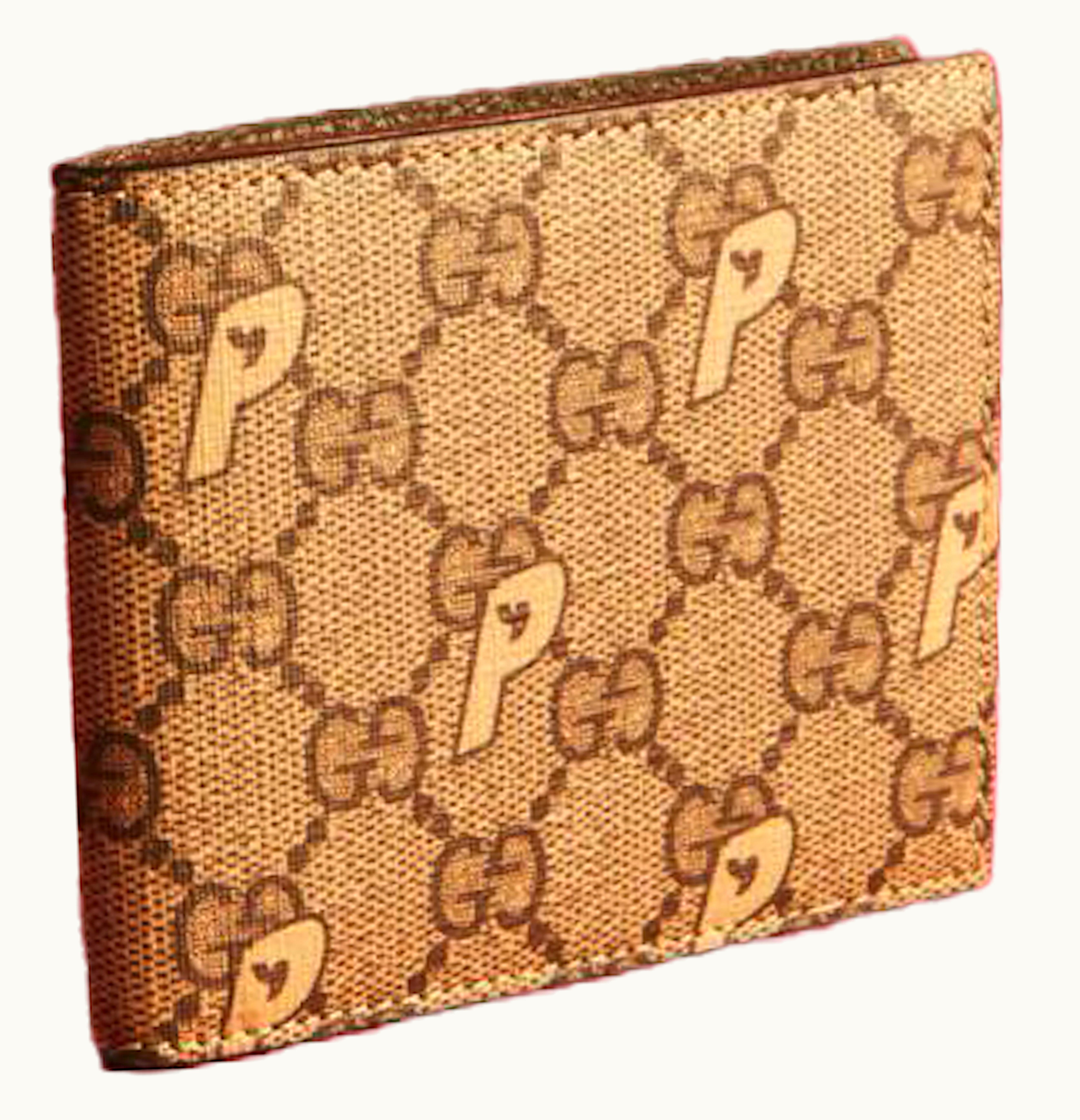 Palace Palace x Gucci GG P Bi Fold Wallet Beige
