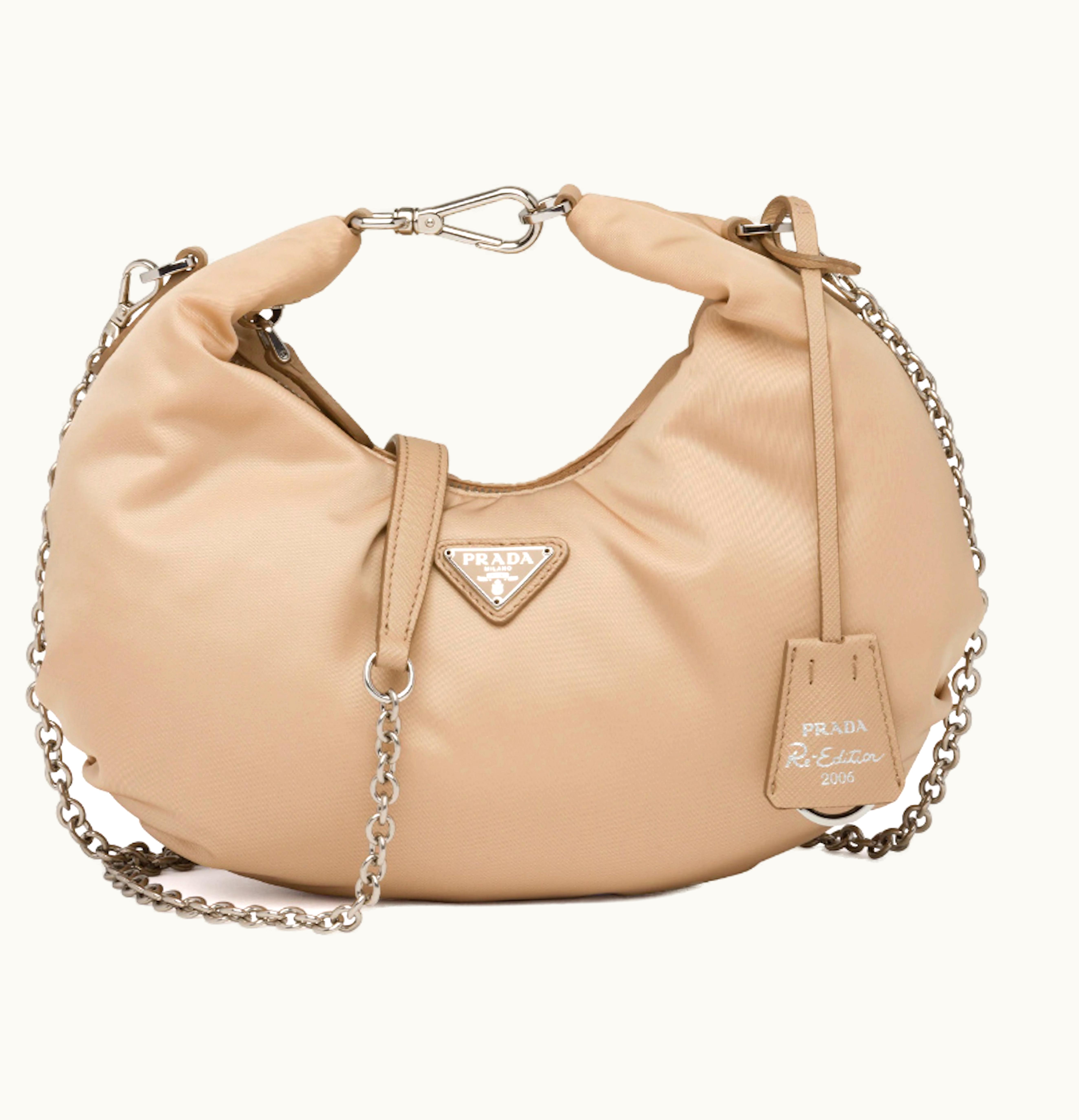 Prada Prada Re Edition 2006 Nylon Bag Cameo Beige