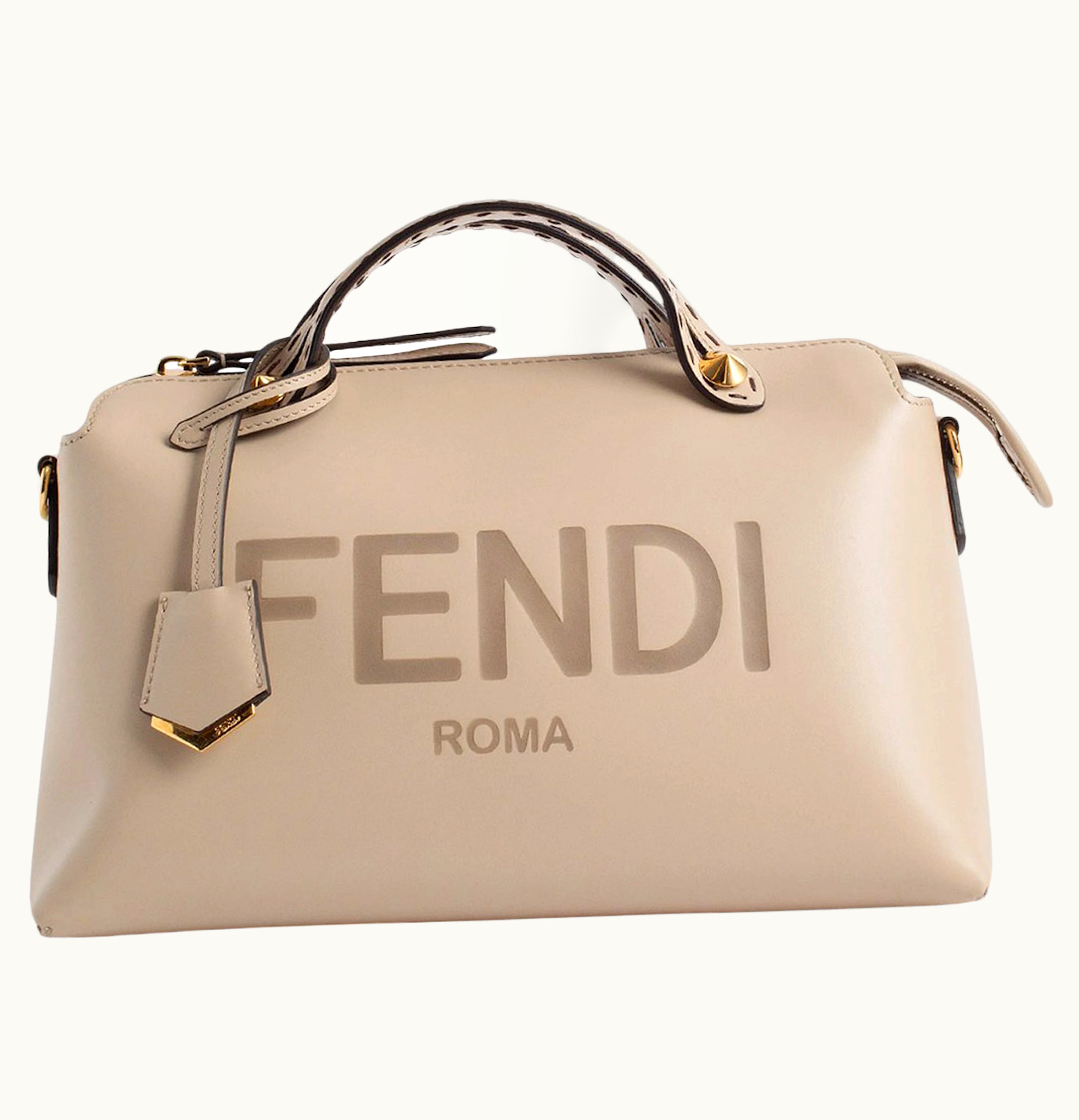 Fendi Fendi By The Way Boston Bag Midi Beige