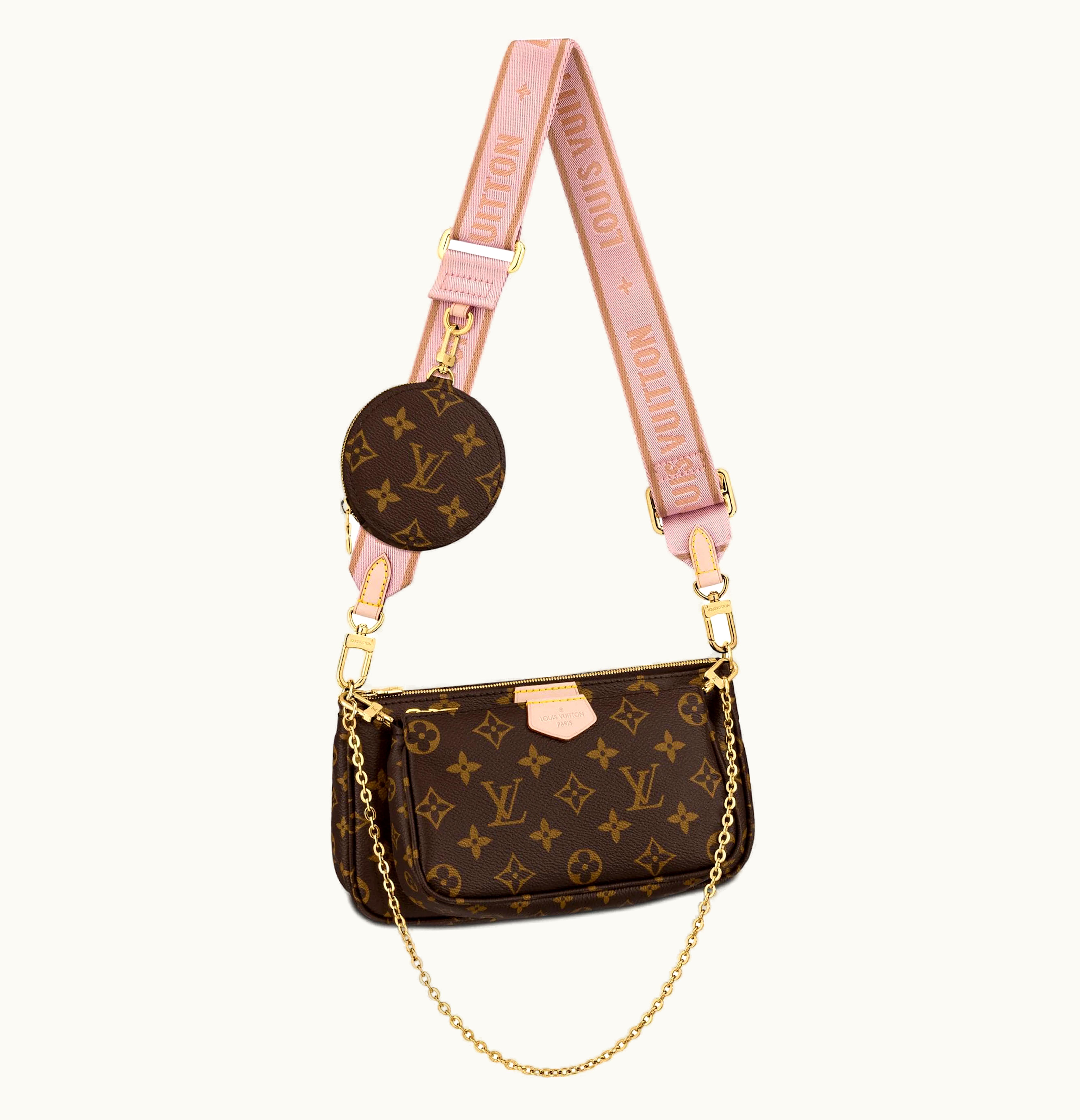 Louis Vuitton Louis Vuitton Multi Pochette Accessoires Monogram Rose Clair