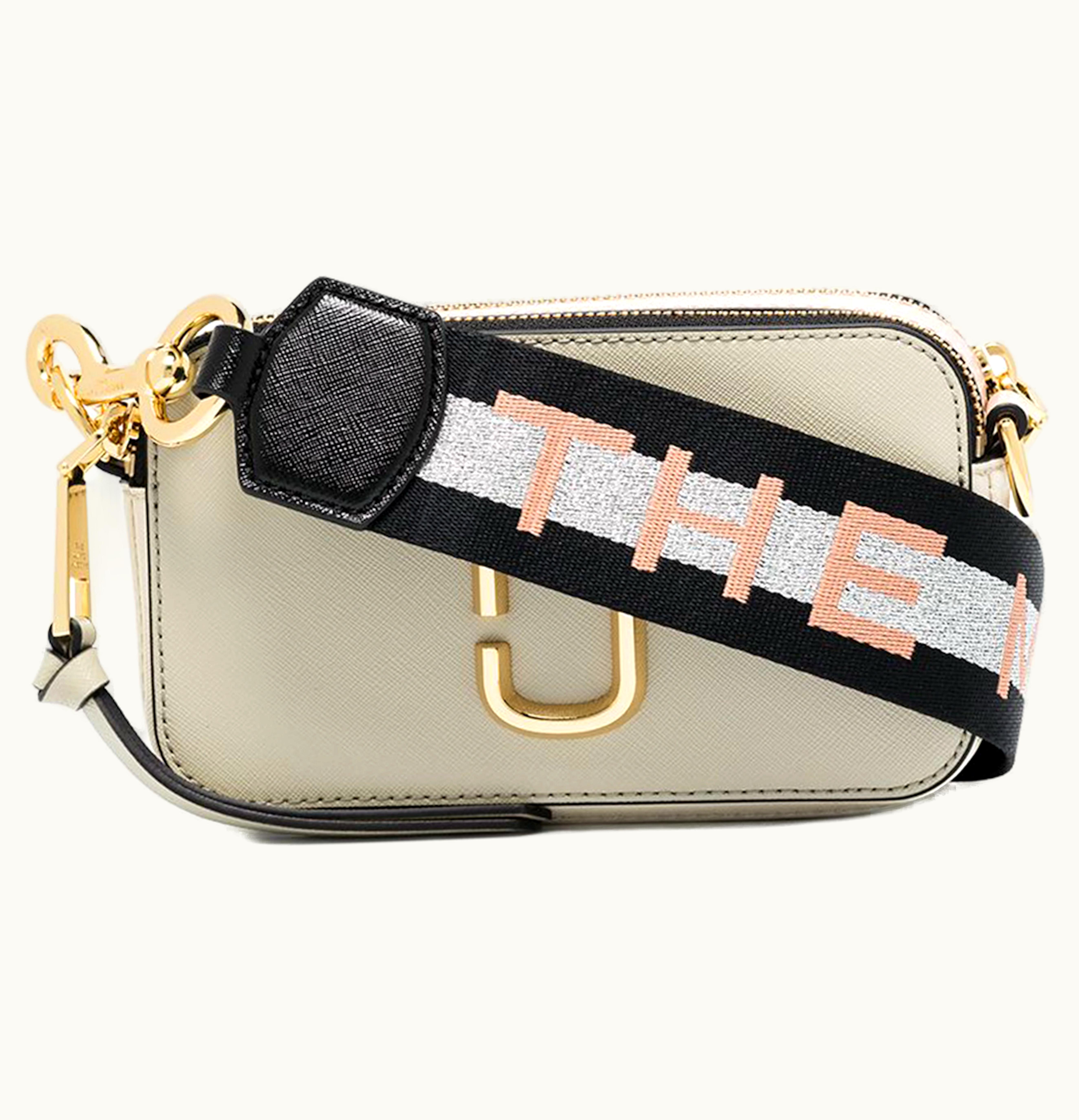 Marc Jacobs The Marc Jacobs The Snapshot Camera Bag Beige Black Pink Metallic