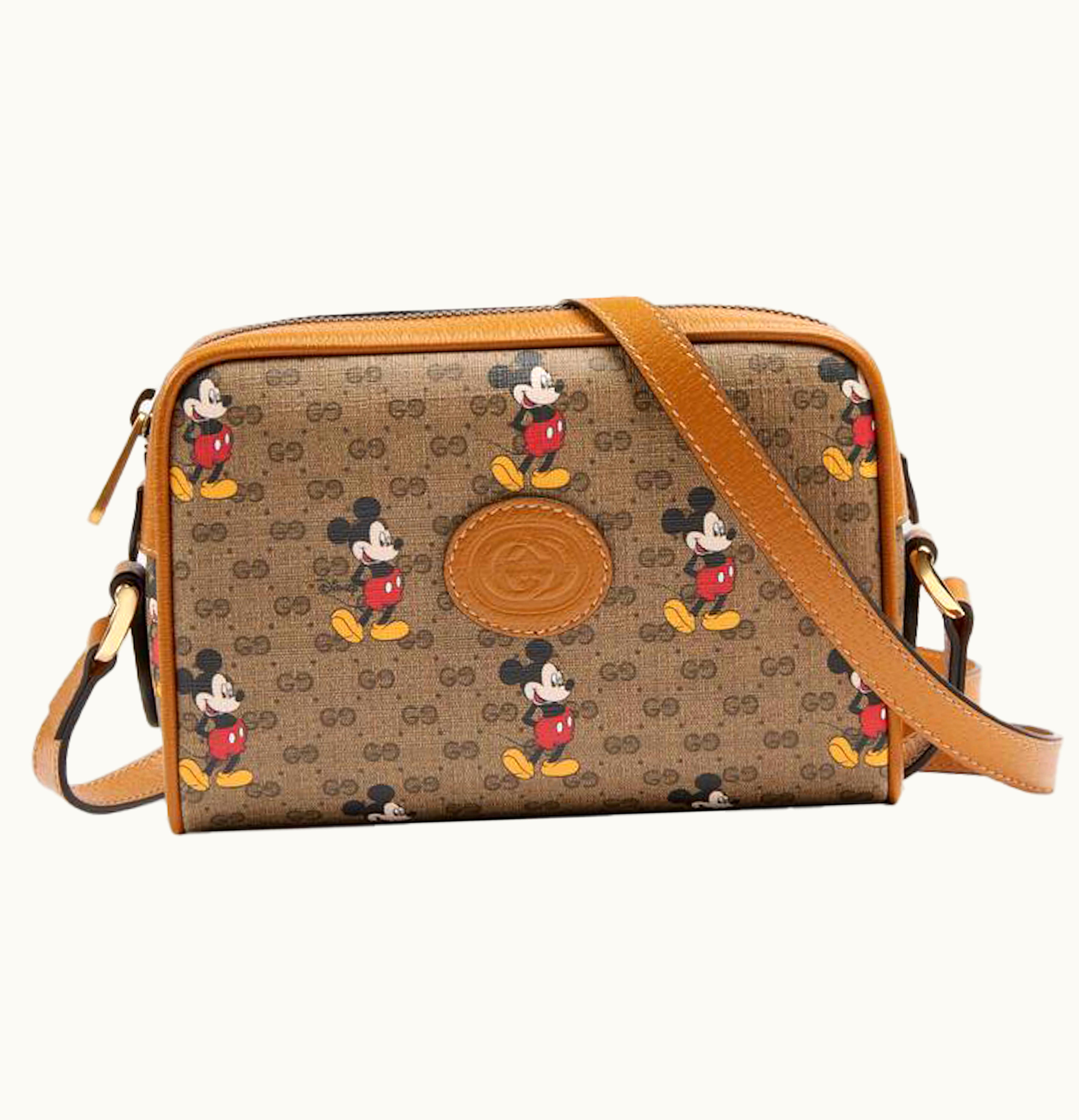Gucci Gucci x Disney GG Supreme Shoulder Bag Beige