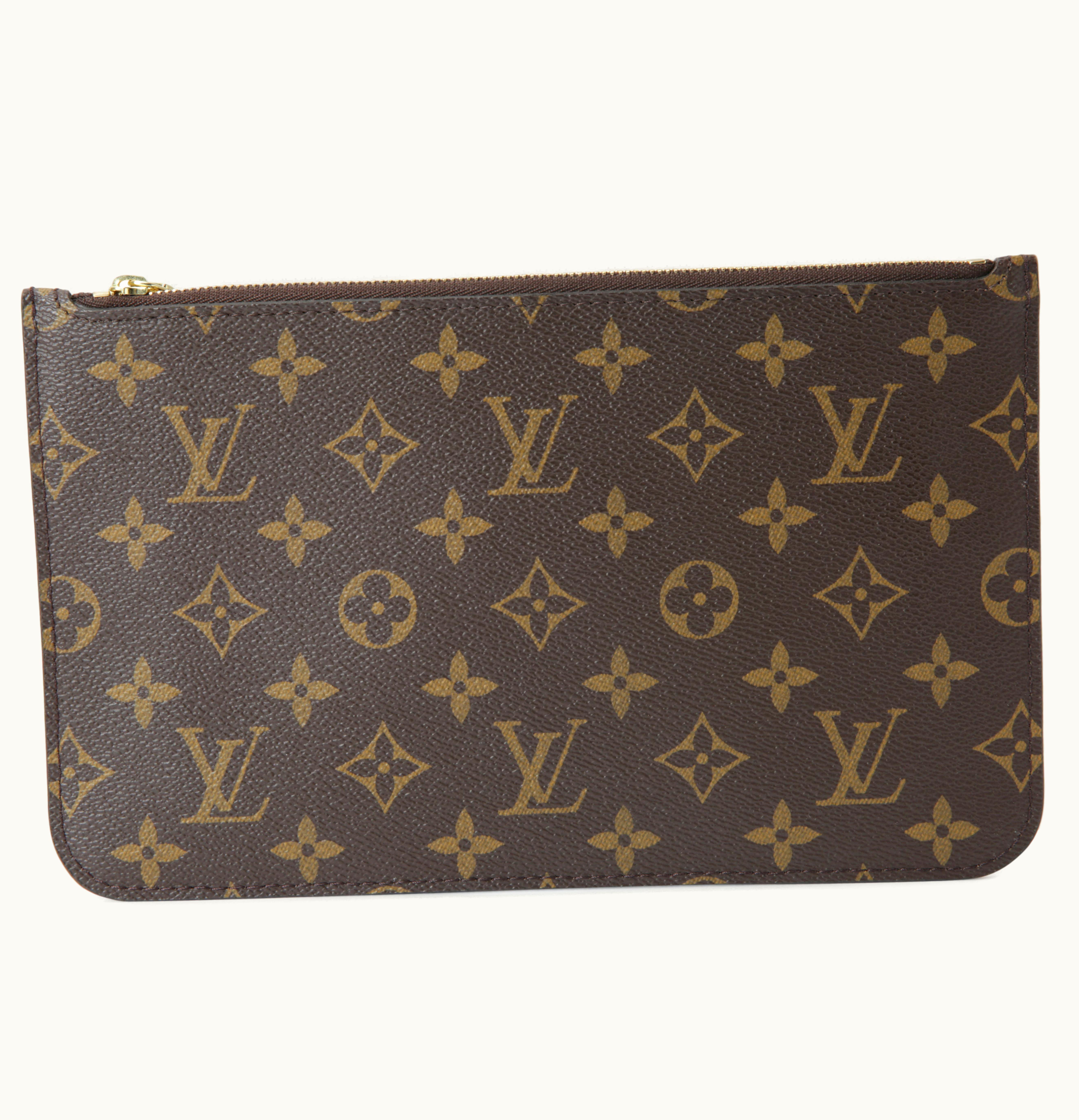 Louis Vuitton Louis Vuitton Pochette Monogram MM GM Beige Lining