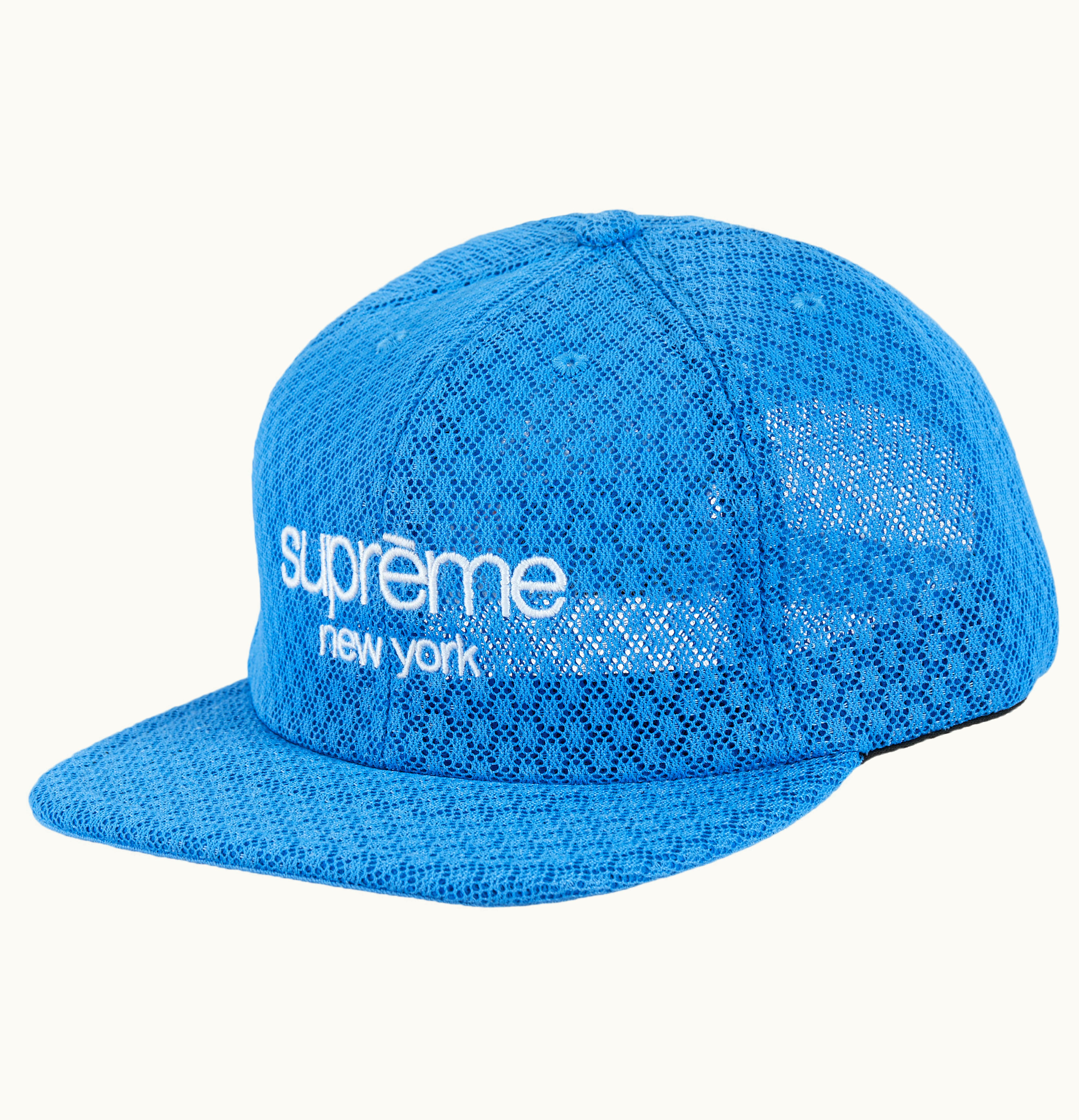 Supreme Supreme Classic Logo Air Mesh 6 Panel Light Blue