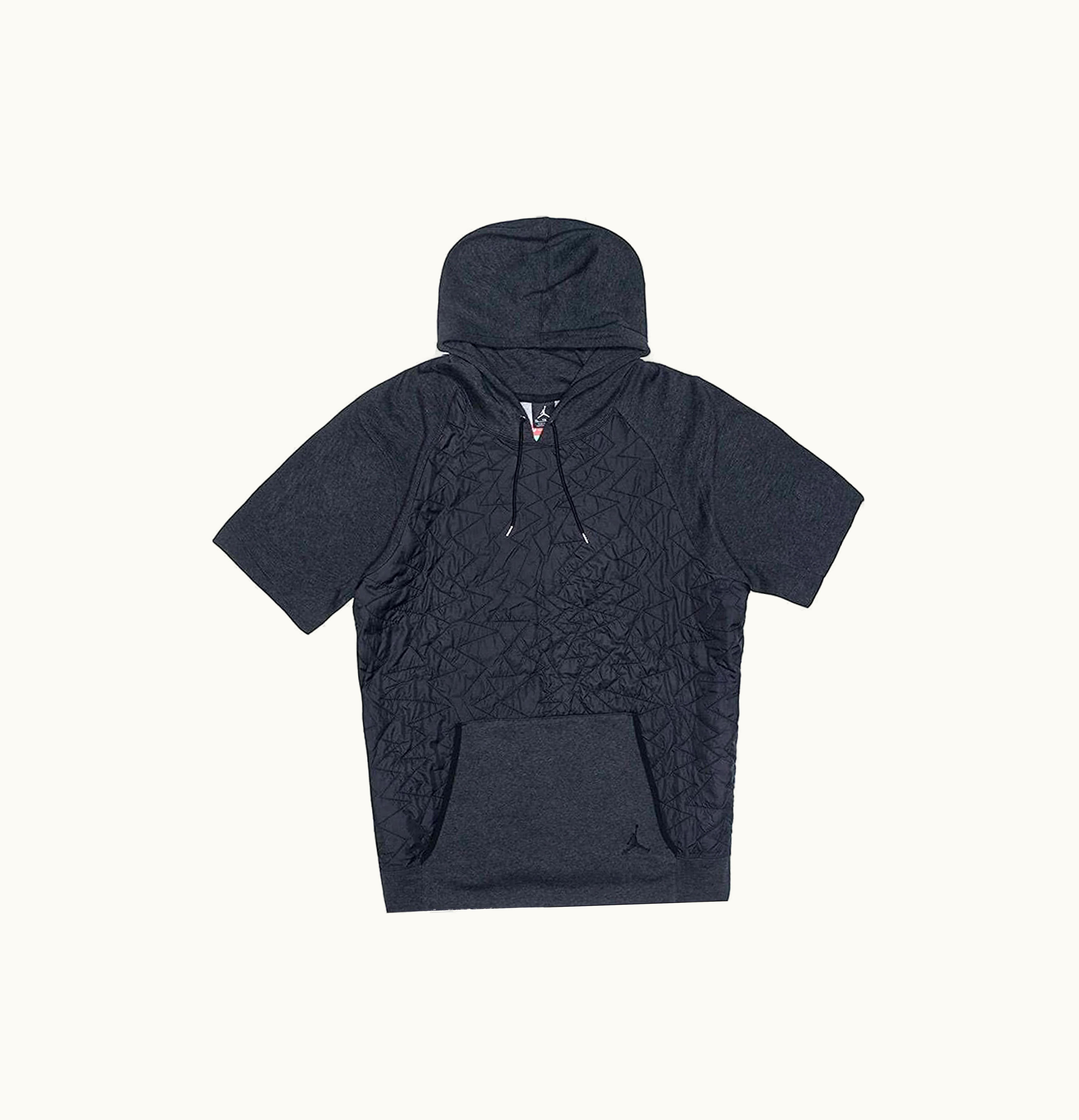 Jordan Jordan VII SS Quilted Fleece Pullover Hoodie Black