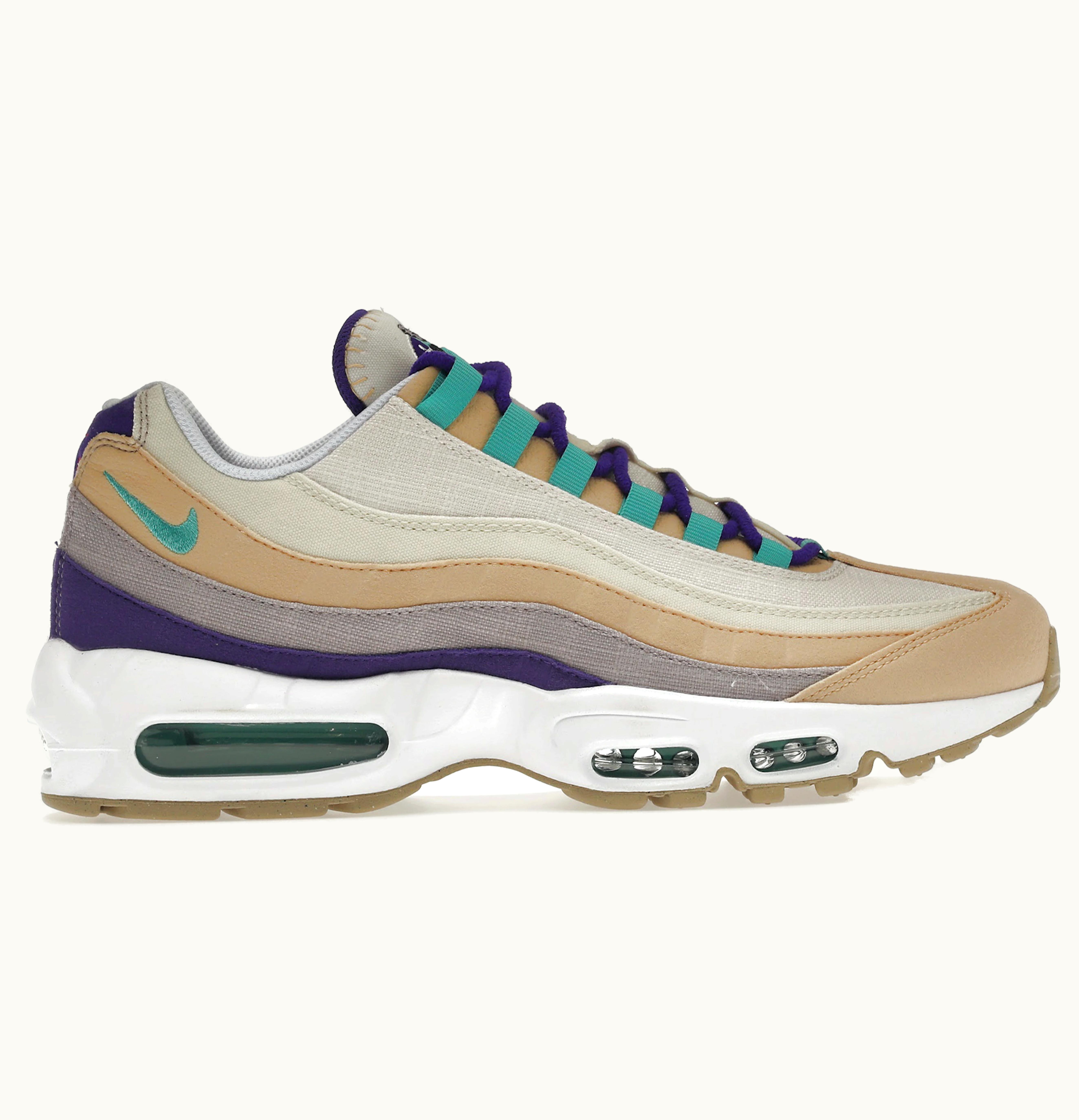 Nike Air Max 95 Air Sprung Sail Purple Teal