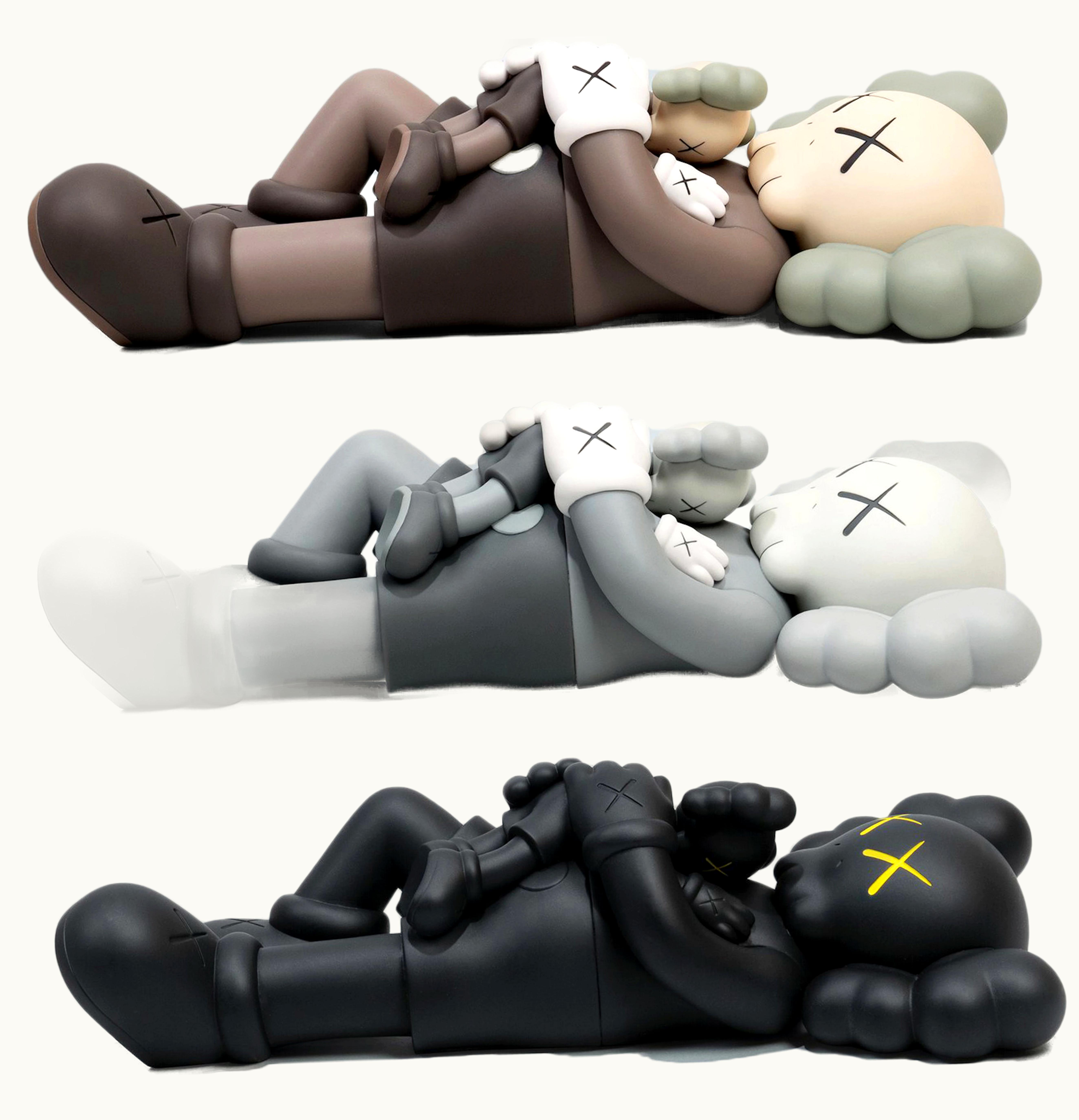 KAWS KAWS HOLIDAY SINGAPORE Figure Set Brown Grey Black
