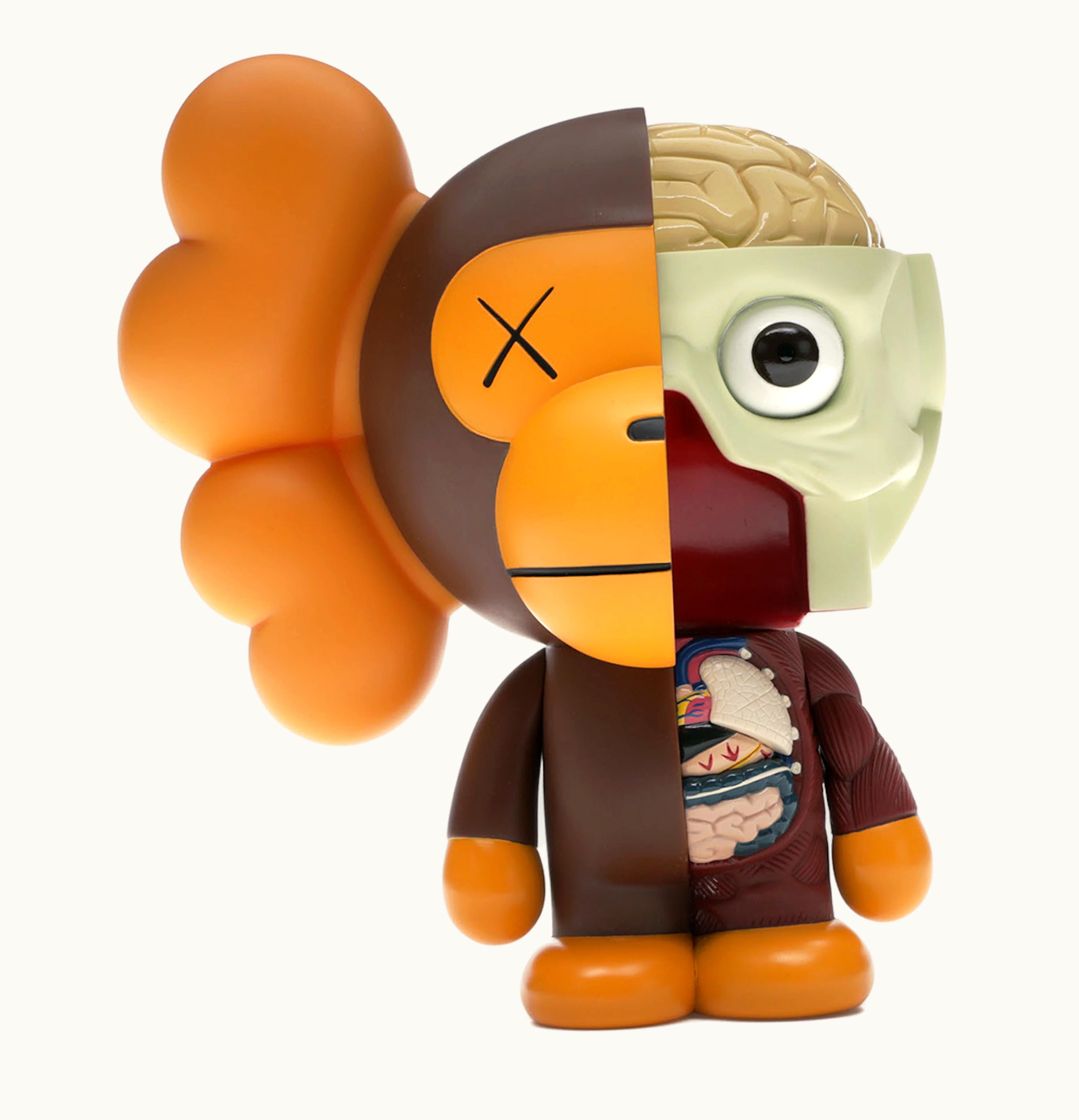 KAWS KAWS BAPE Dissected Milo Vinyl Figure Brown