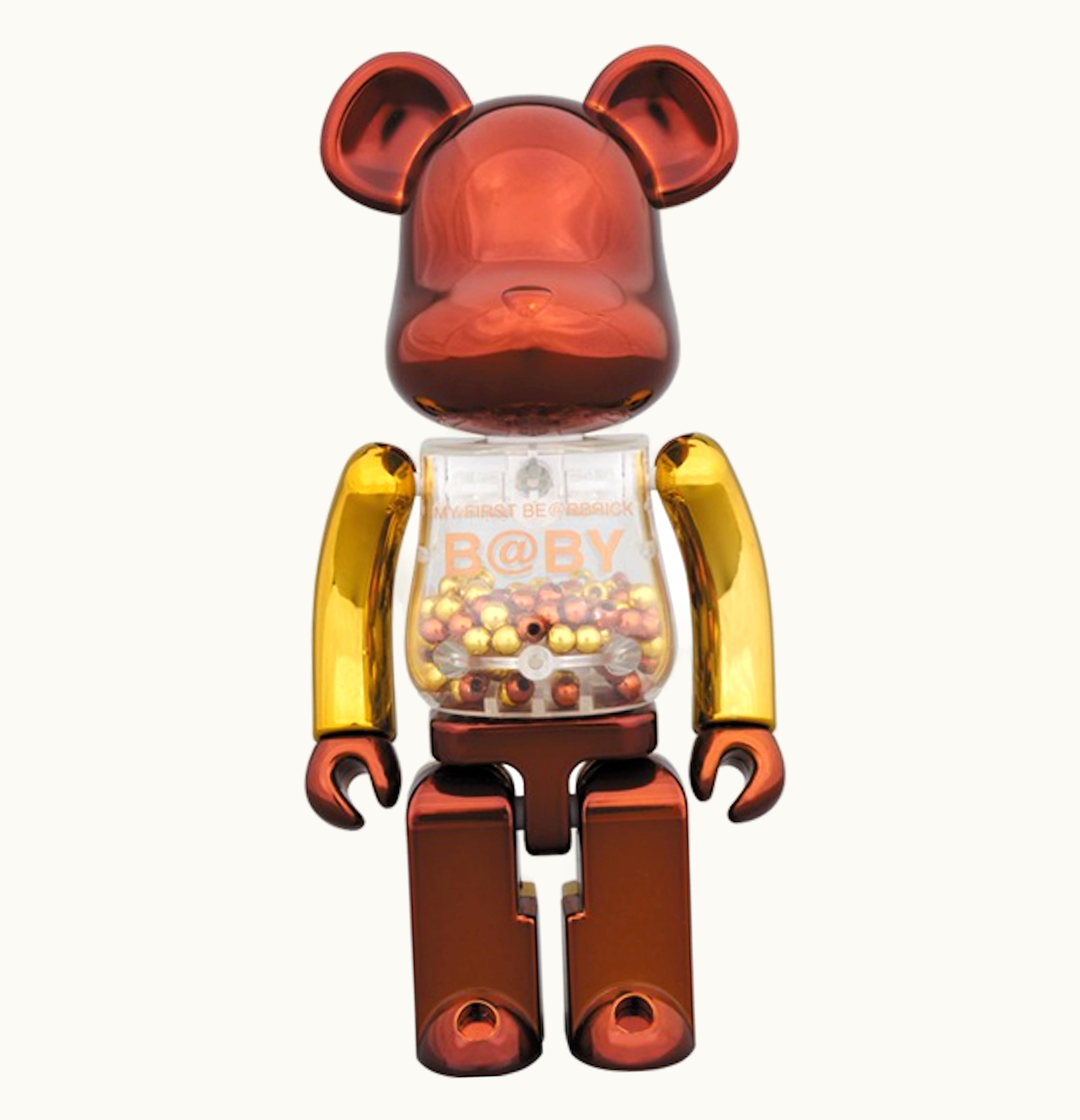 Bearbrick Bearbrick Medicom Super Alloyed My First Bearbrick Baby Steampunk 200 Brown