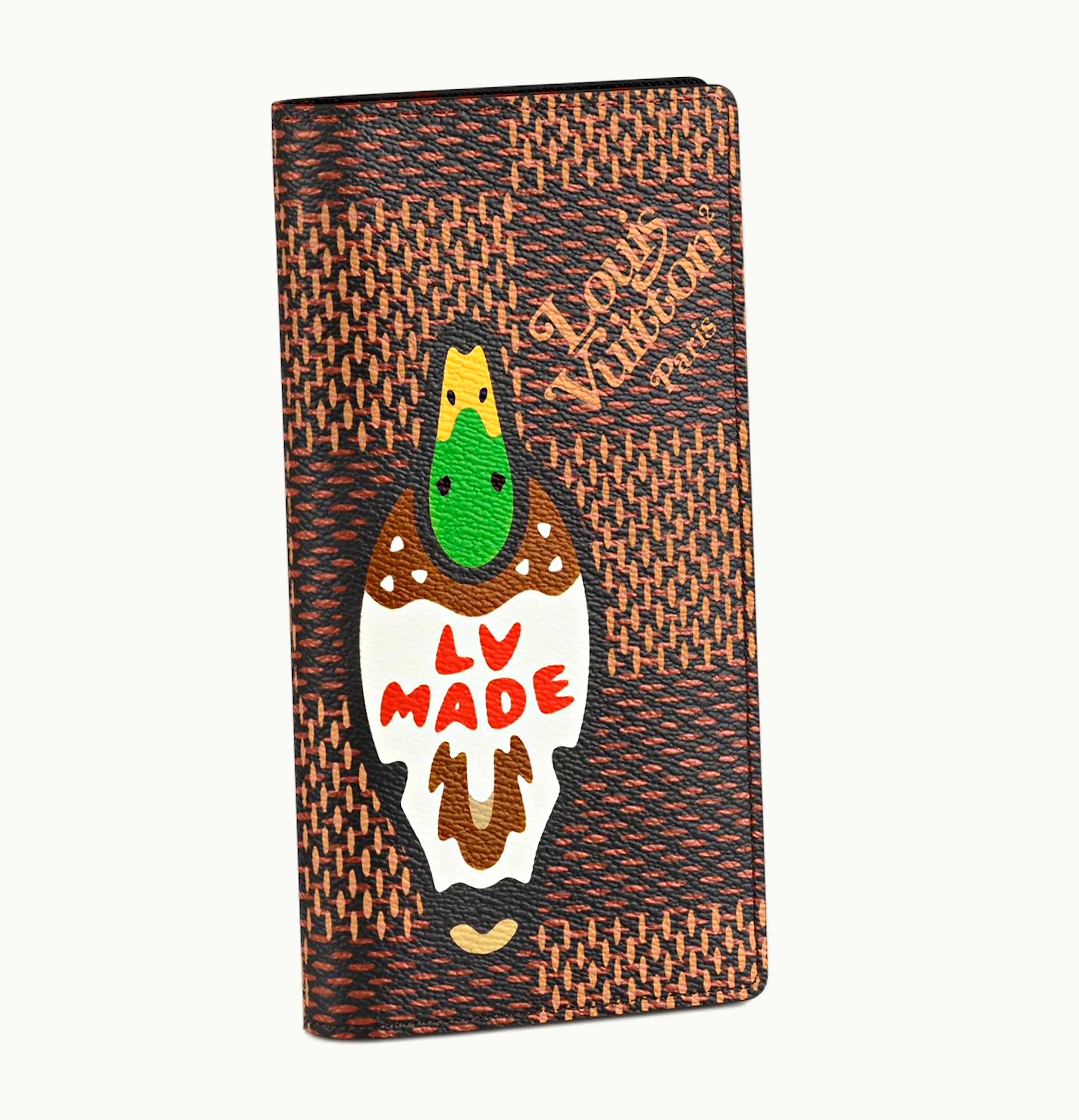 Louis Vuitton Louis Vuitton x Nigo Brazza Wallet Damier Ebene Giant Brown