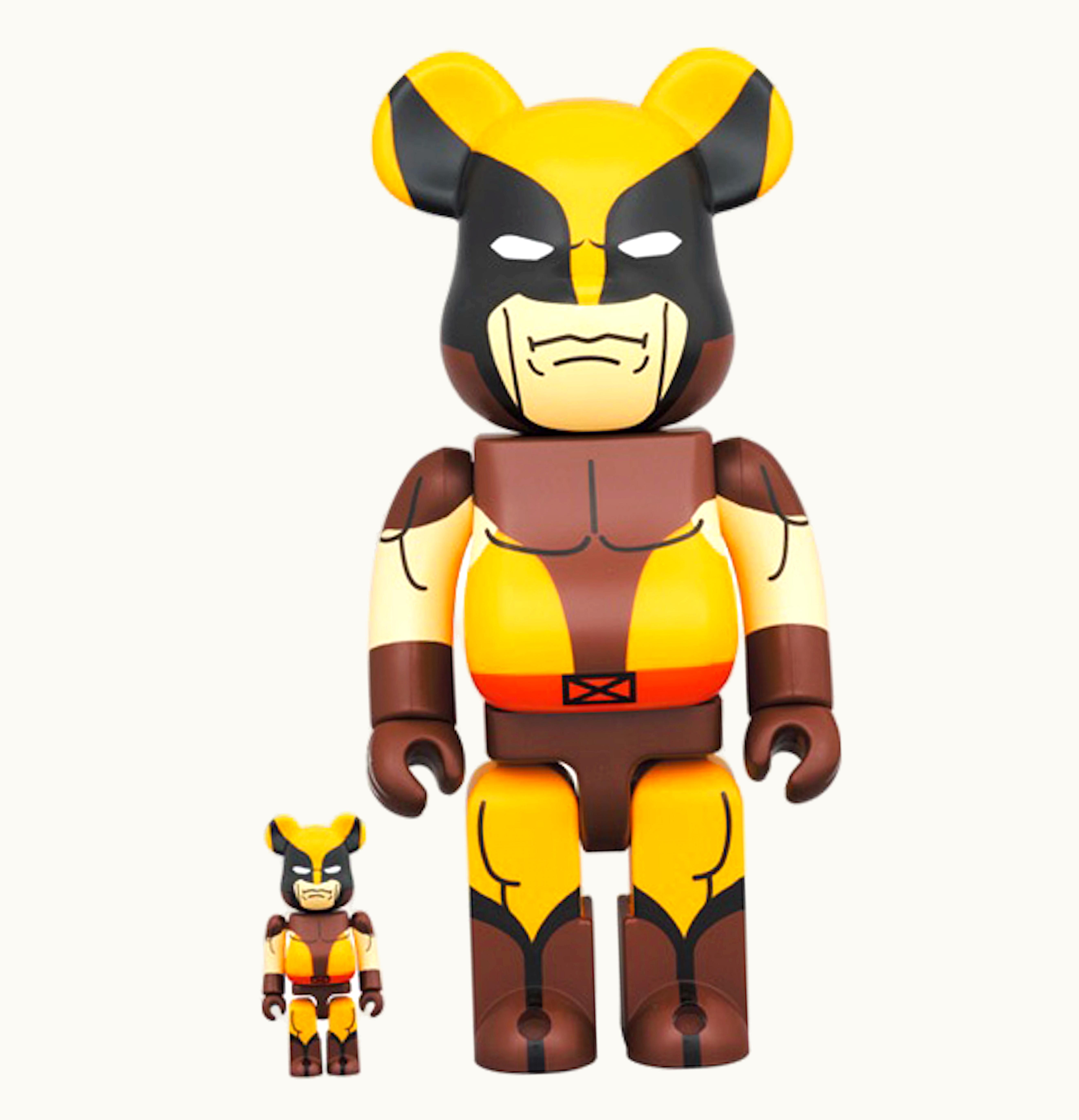 Bearbrick Bearbrick x Marvel X Men Wolverine Brown Ver 100 400 Set