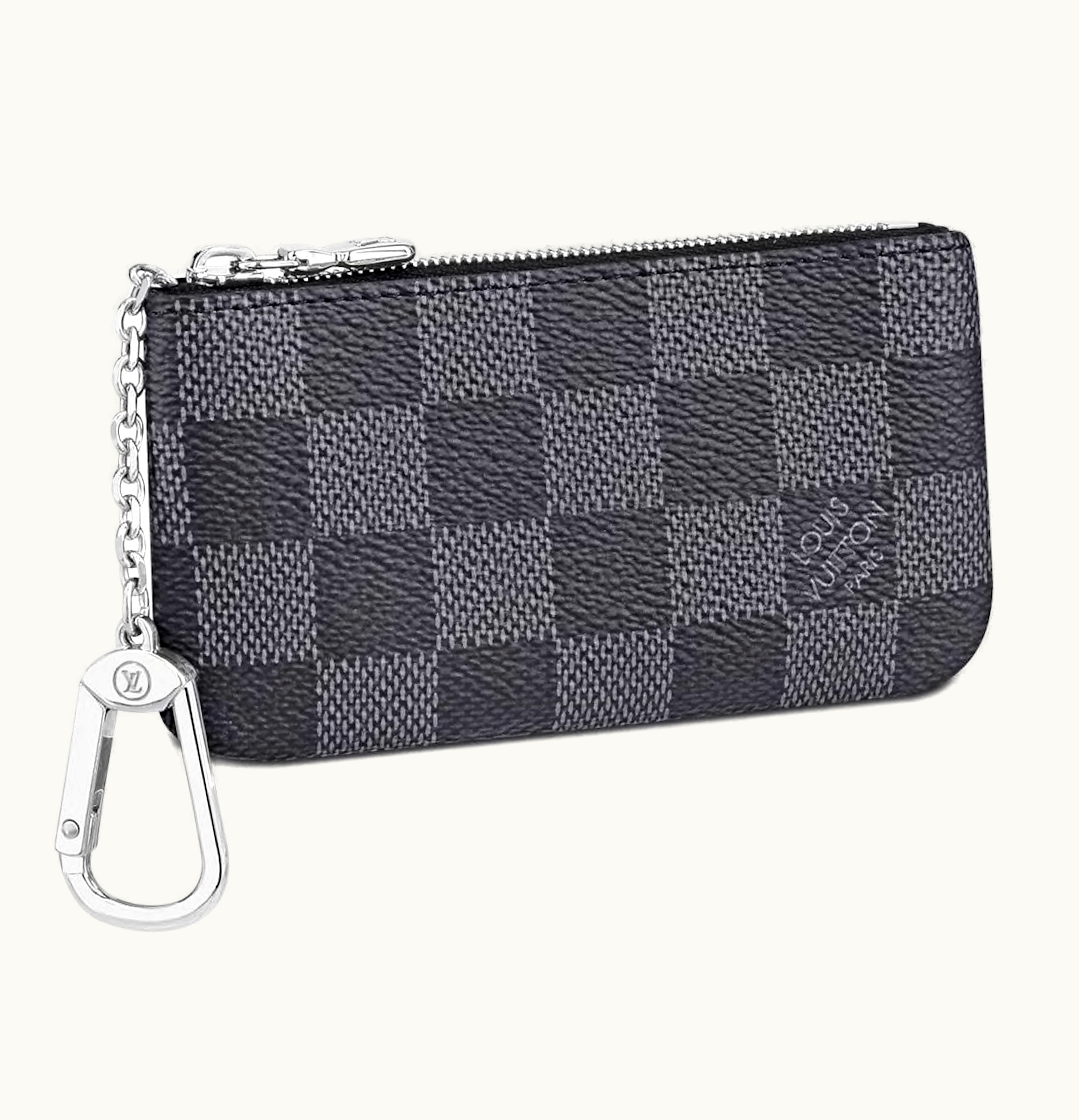 Louis Vuitton Louis Vuitton Pochette Cle Key Pouch Damier Graphite Black Gray