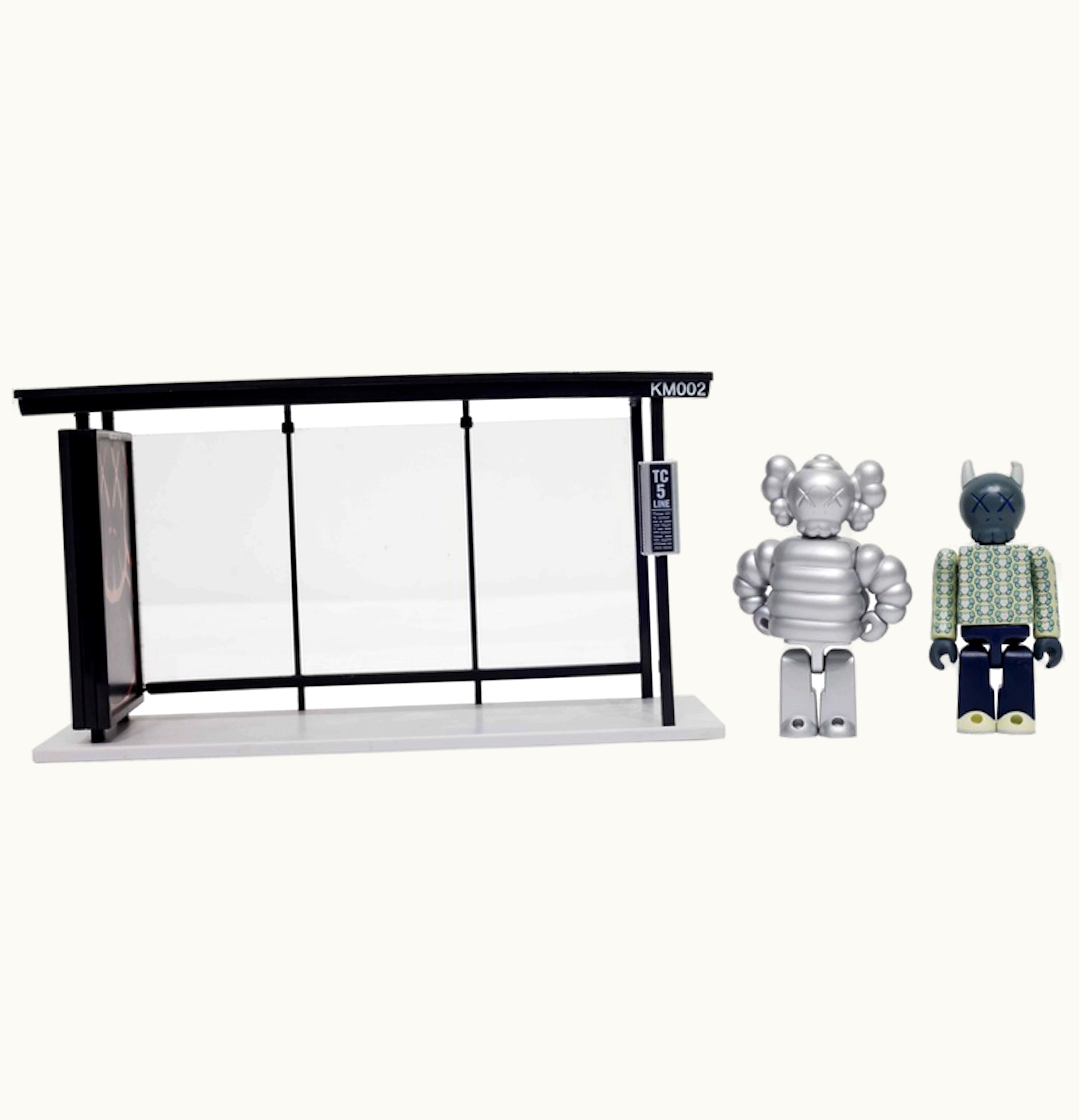 KAWS Kaws x Medicom Bus Stop Series Volume 3 Vinyl Toy Silver Green