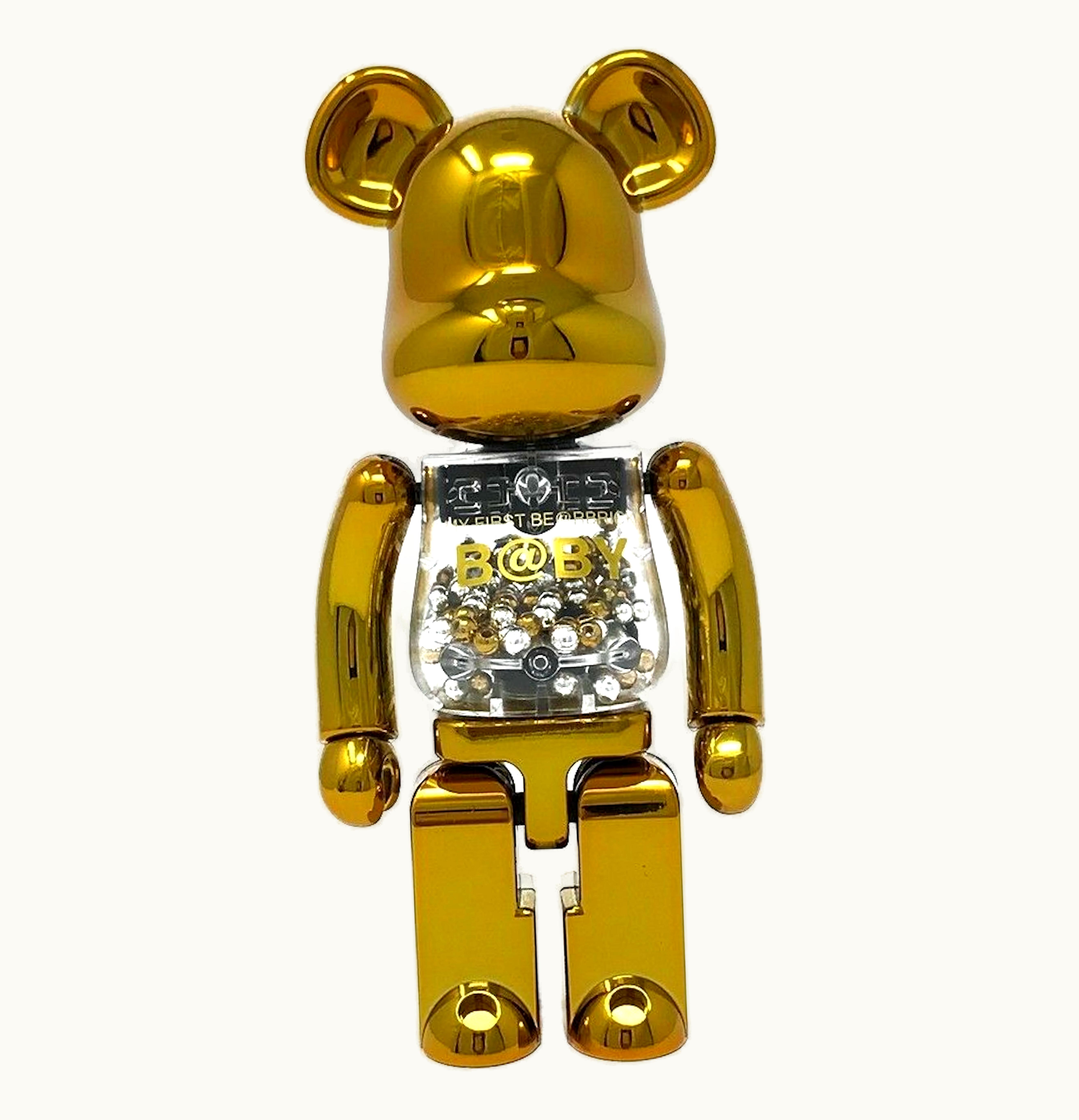 Bearbrick Bearbrick Medicom Super Alloyed My First Bearbrick Baby Gold Silver 200 Gold