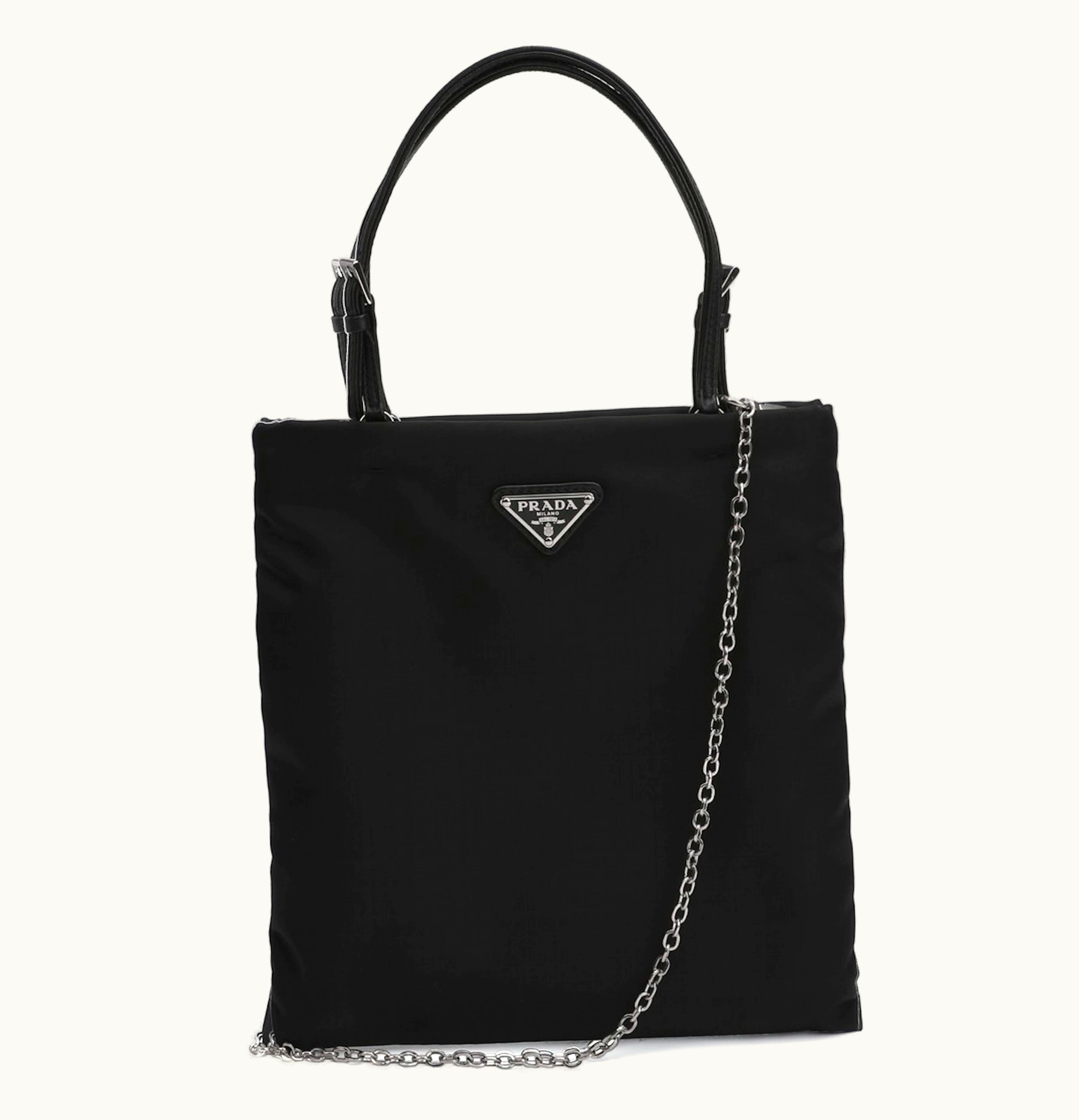 Prada Prada Nylon Shoulder Bag Black