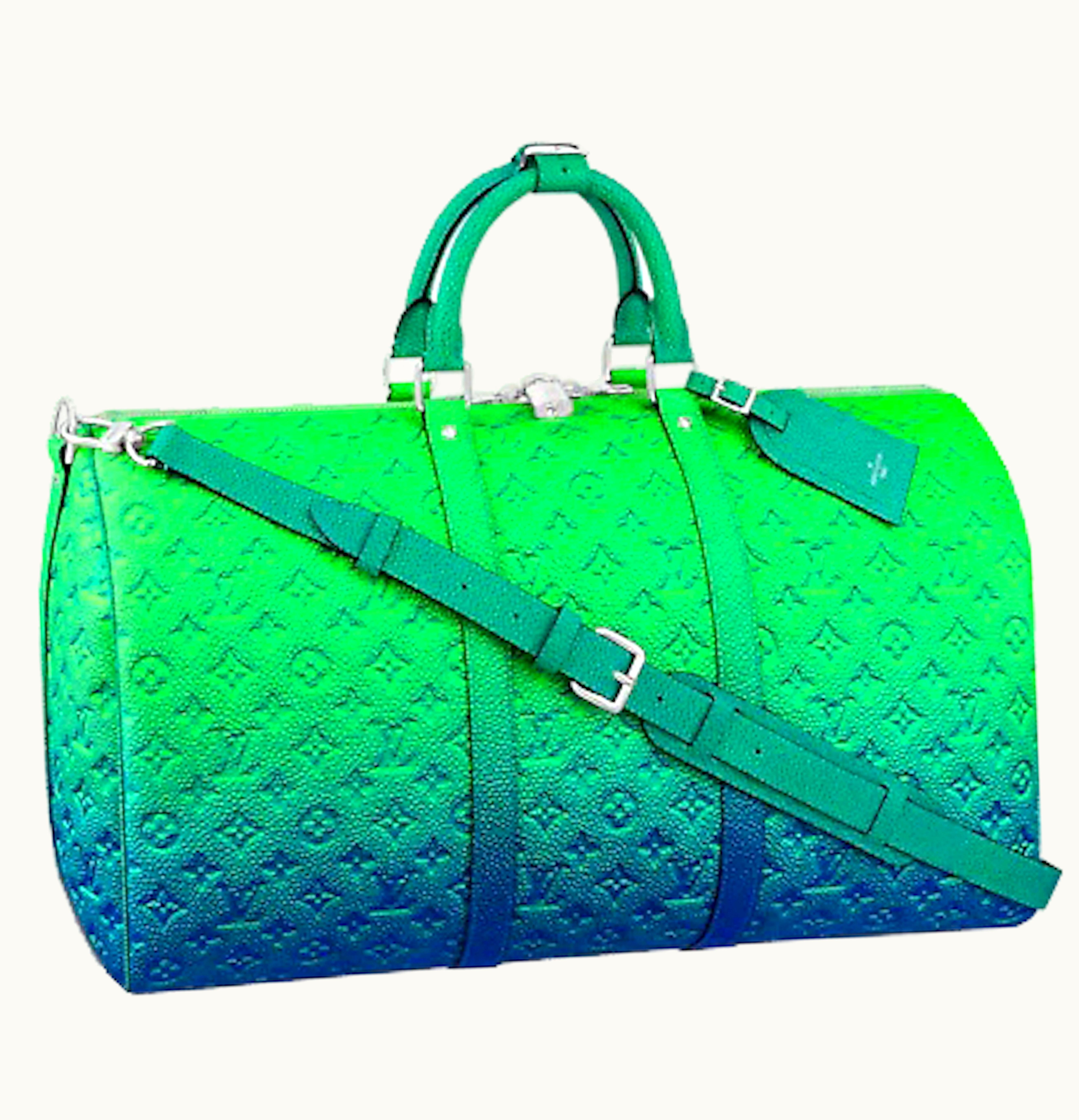 Louis Vuitton Louis Vuitton Keepall 50B Taurillon Illusion Blue Green