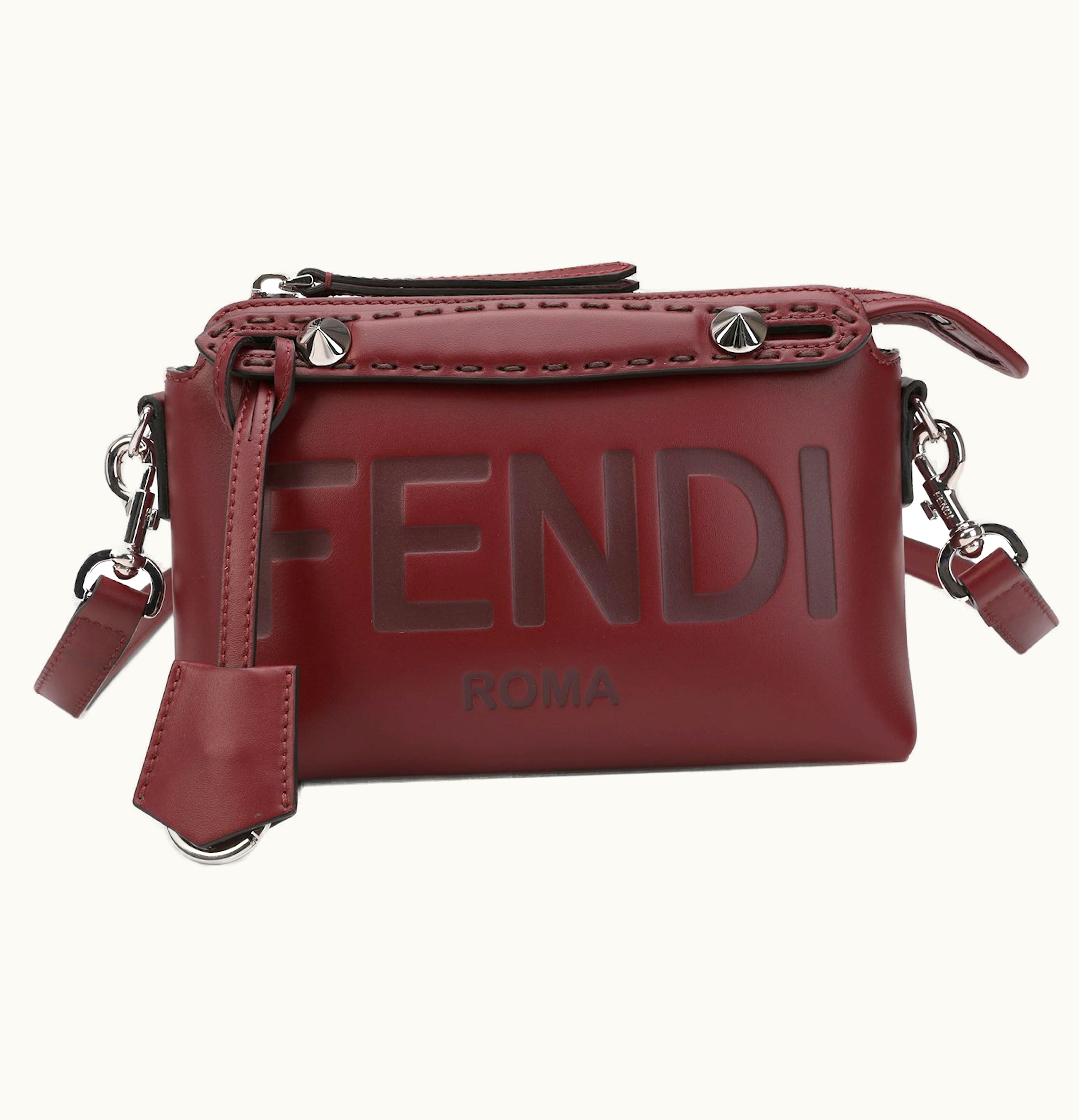 Fendi Fendi Leather Tote Bag Red