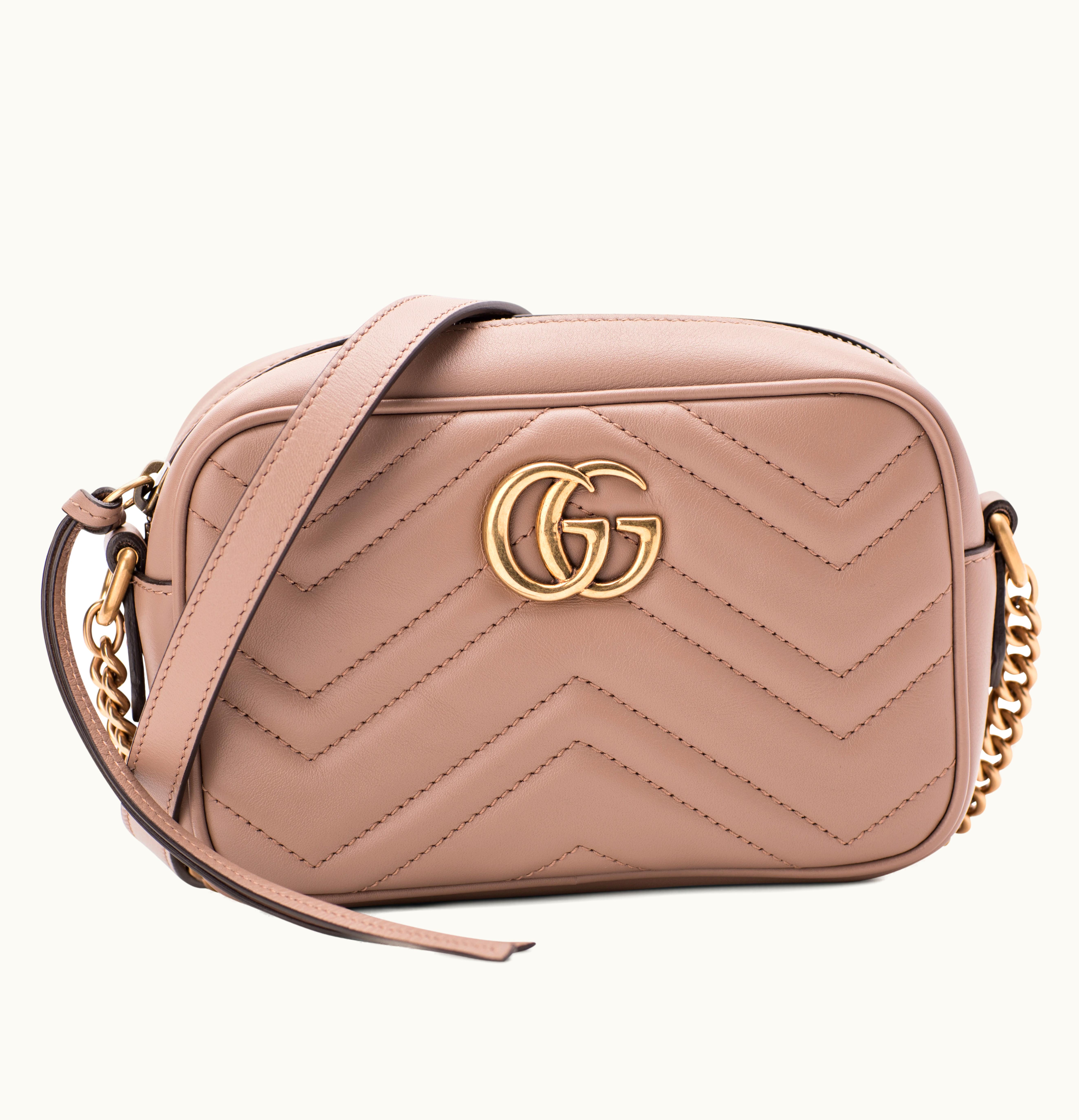Gucci Gucci GG Marmont Matelesse Mini Dusty Pink